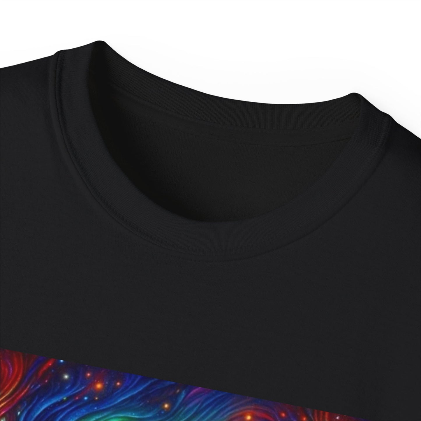 Cosmic Adventure Tee - Unisex Ultra Cotton T-Shirt, UFO Graphic Tee, Colorful Sci-Fi Shirt, Perfect for Festivals, Gift for Space Lovers