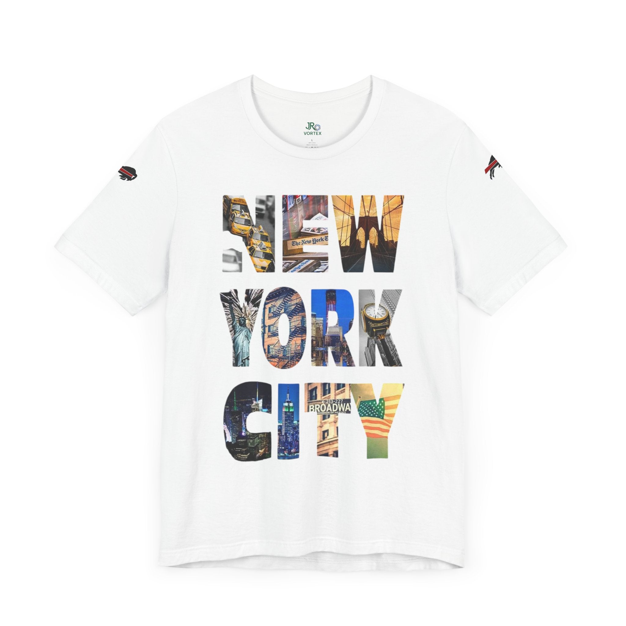 New York City & Bills Graphic Tee - Unisex Jersey Short Sleeve Shirt for Sports Fans