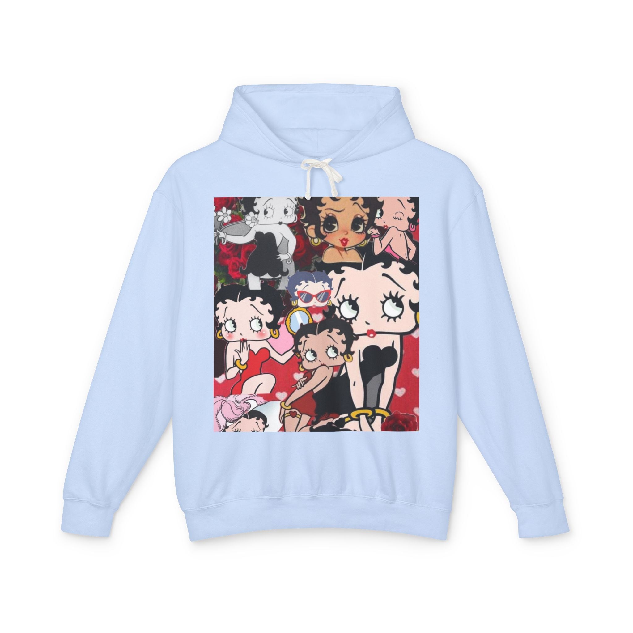 Cute Betty Boop Inspired Unisex Hoodie, Lightweight Hooded Sweatshirt for Women and Men, Gift for Friends, Cozy Fashion, Casual Wear, [...]