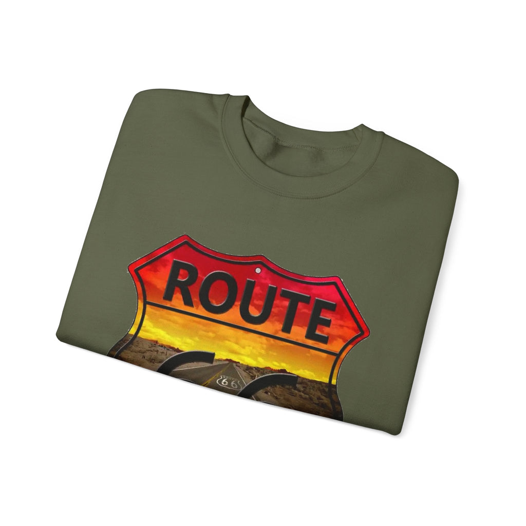 Route 66 Adventure Crewneck Sweatshirt - Unisex Heavy Blend™