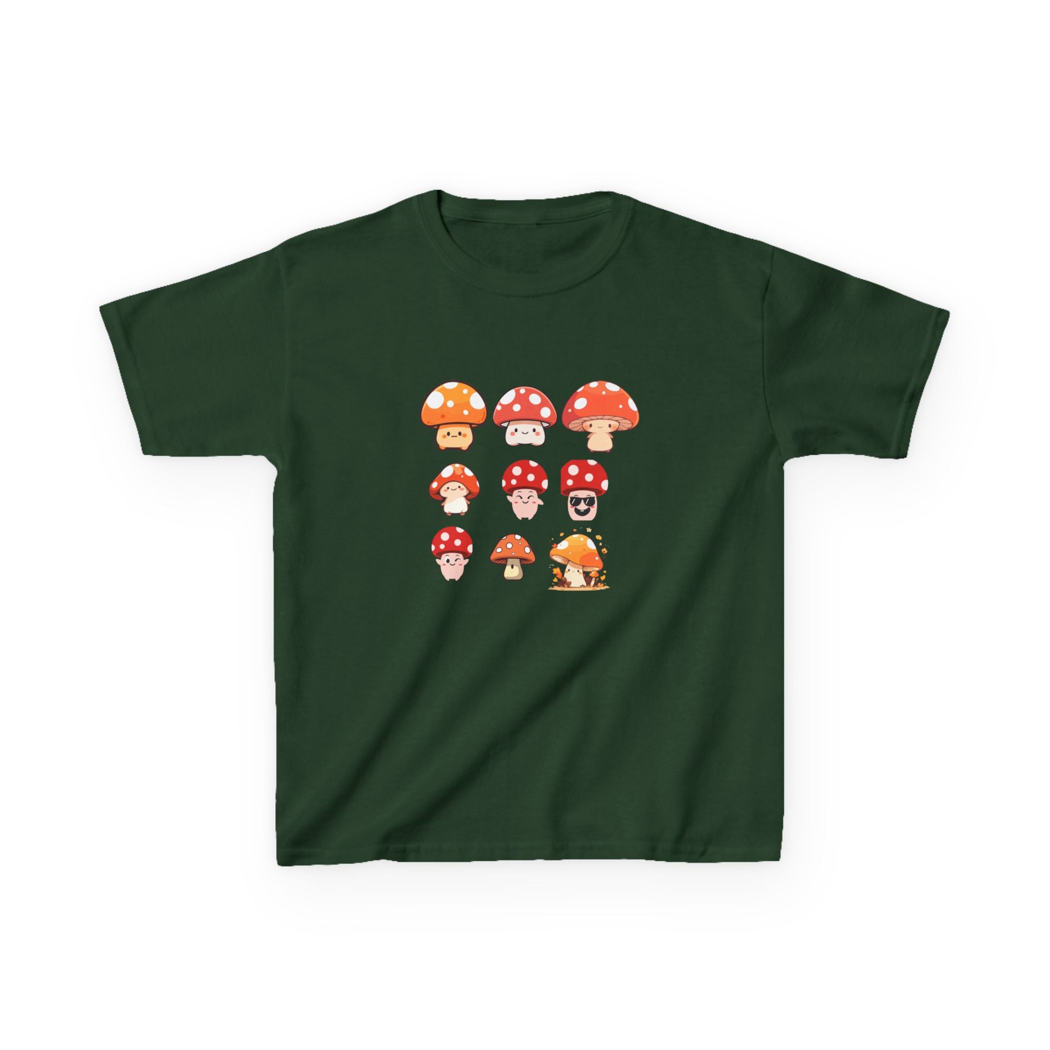 Cute Mushroom Kids Tee, Mushroom Graphic Shirt, Fun Kids T-Shirt for Nature Lovers, Children's Gift, Summer Adventure Wear