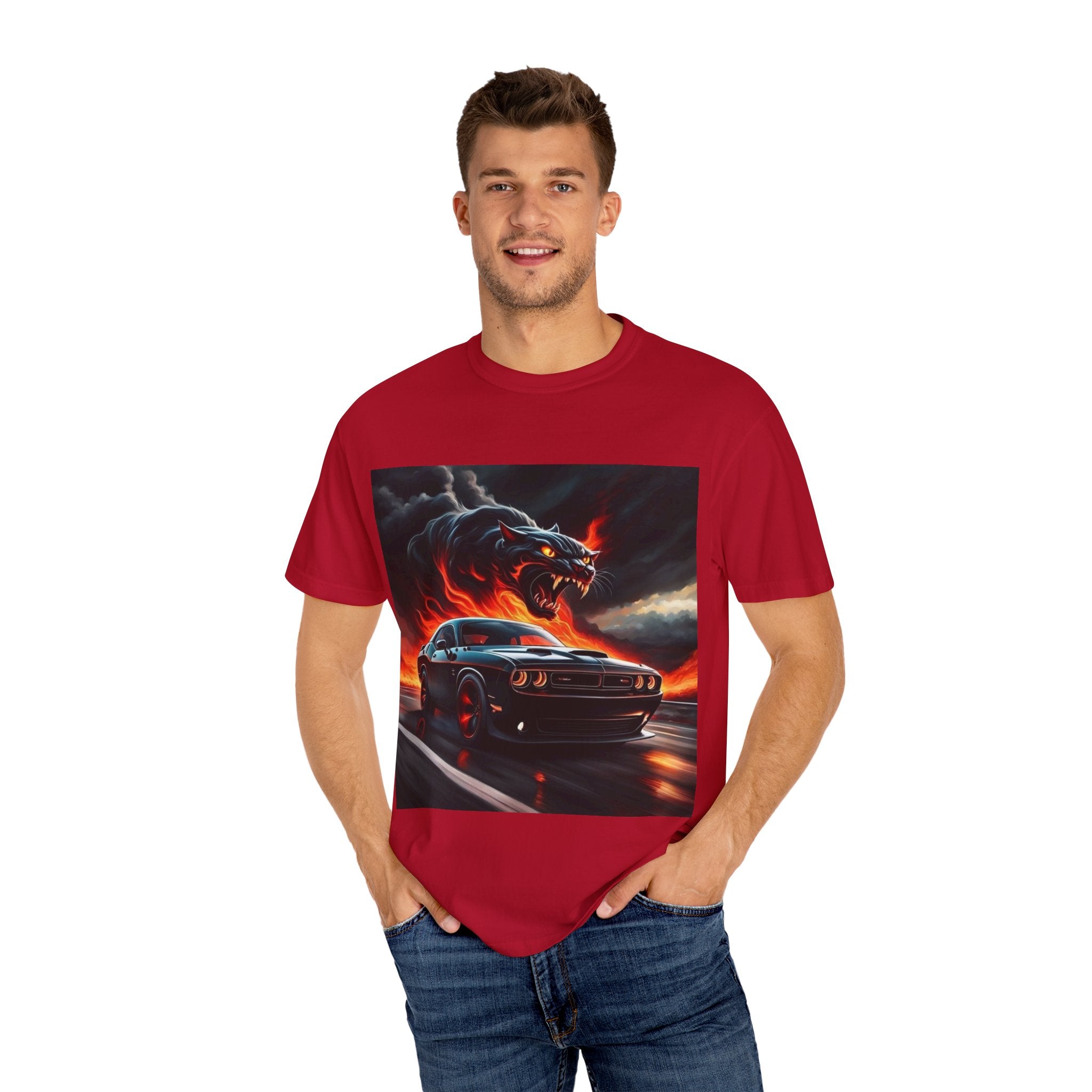 Unisex T-shirt Fire Hurricanecat Car Design