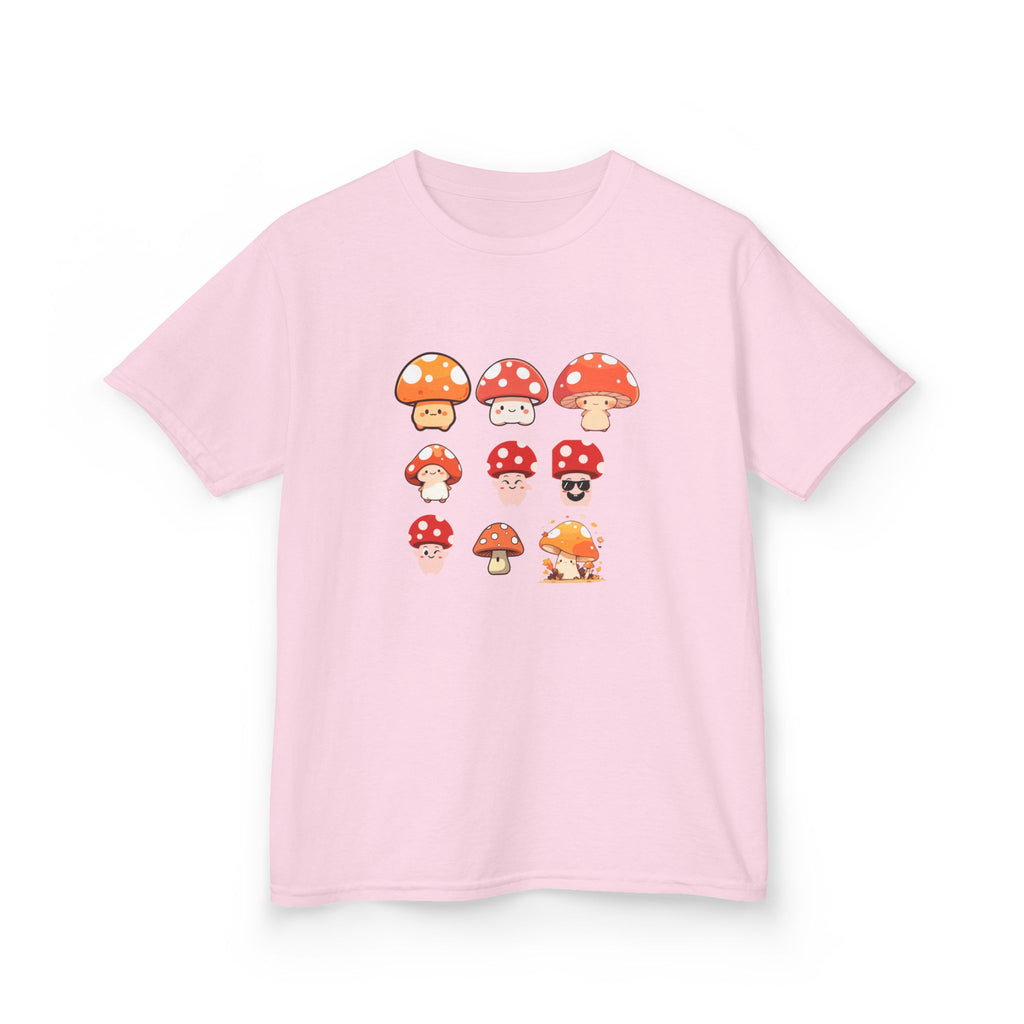 Cute Mushroom Kids Tee, Mushroom Graphic Shirt, Fun Kids T-Shirt for Nature Lovers, Children's Gift, Summer Adventure Wear