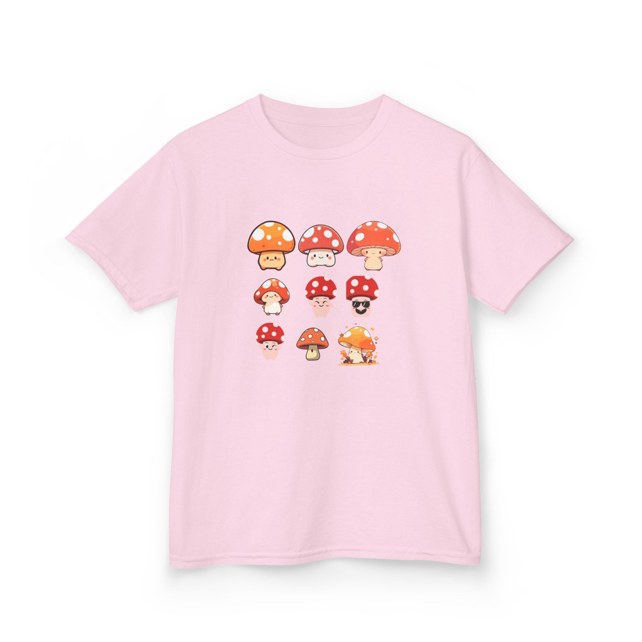 Cute Mushroom Kids Tee, Mushroom Graphic Shirt, Fun Kids T-Shirt for Nature Lovers, Children's Gift, Summer Adventure Wear