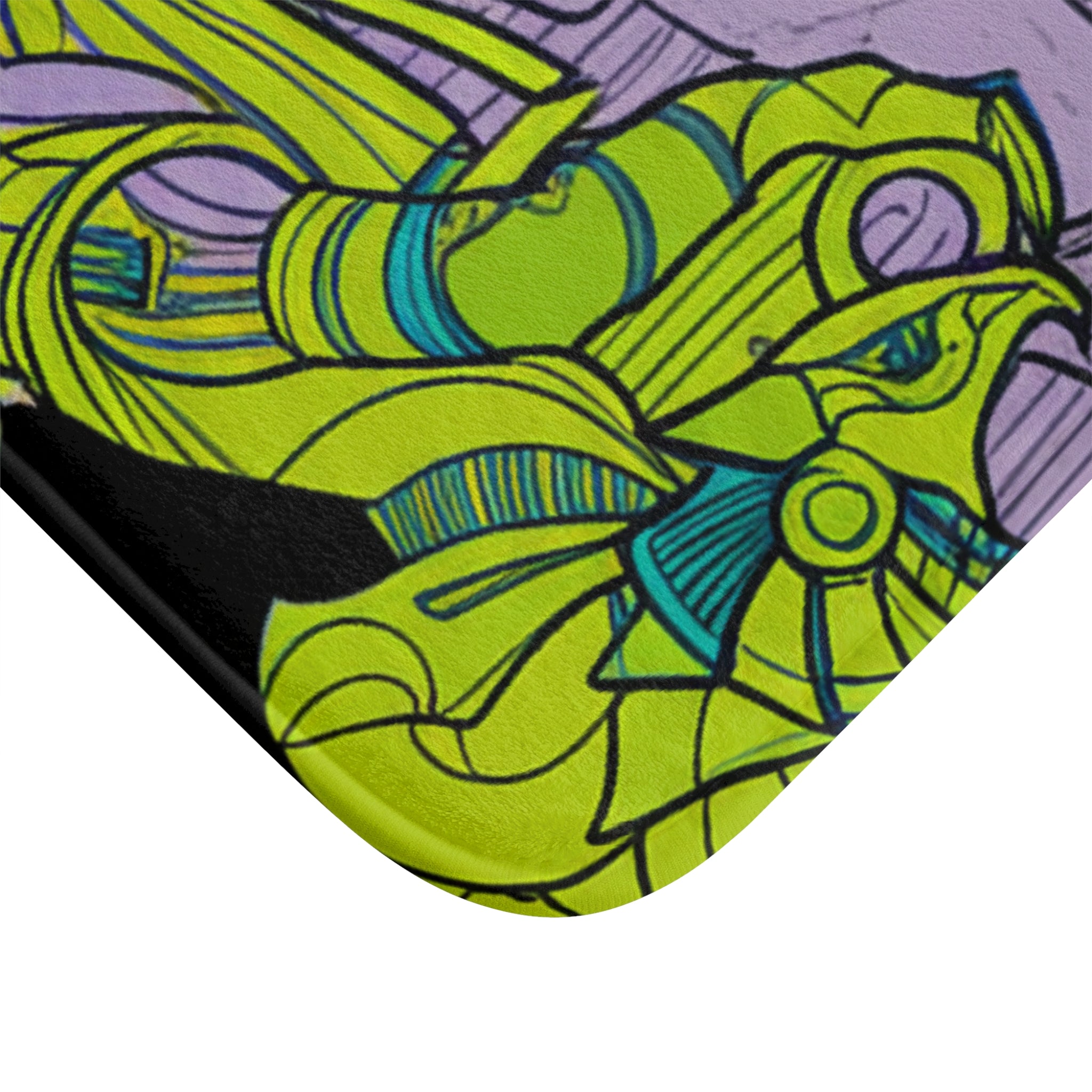 Vibrant Egyptian Queen Bath Mat, Colorful Bath Decor, Stylish Bathroom Rugs, Unique Home Decor, Gift for Housewarming