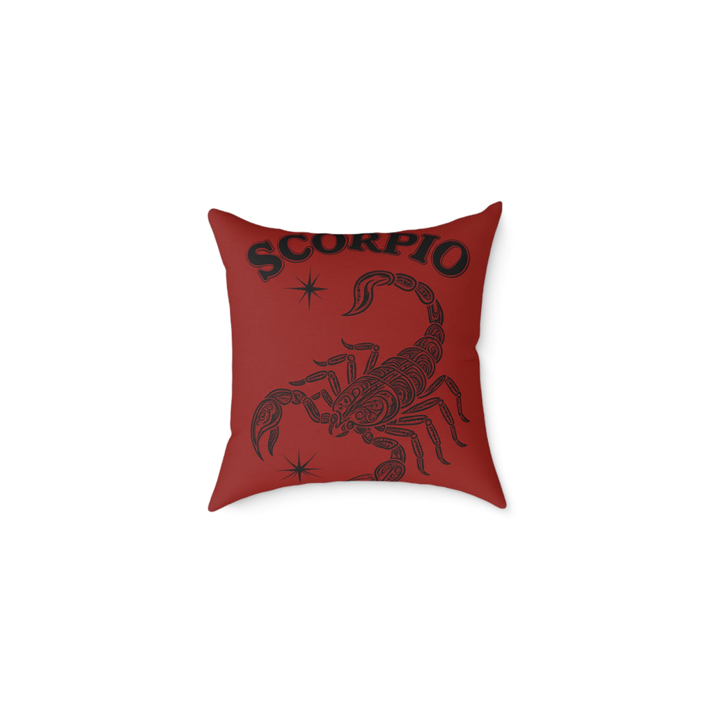 Scorpio Astrology Pillow, Zodiac Decor, Home Throw Cushion, Scorpio Gift, Astrology Lovers Pillows