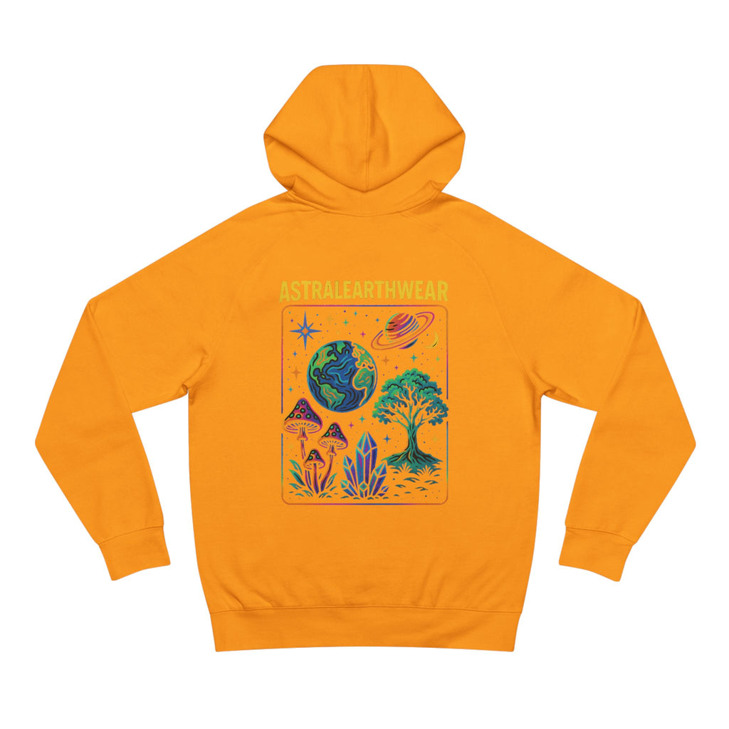 Astral Earth Hoodie - Unisex, Trendy Graphic Sweatshirt for Nature Lovers, Cozy Casual Wear for Festivals, Perfect Gift