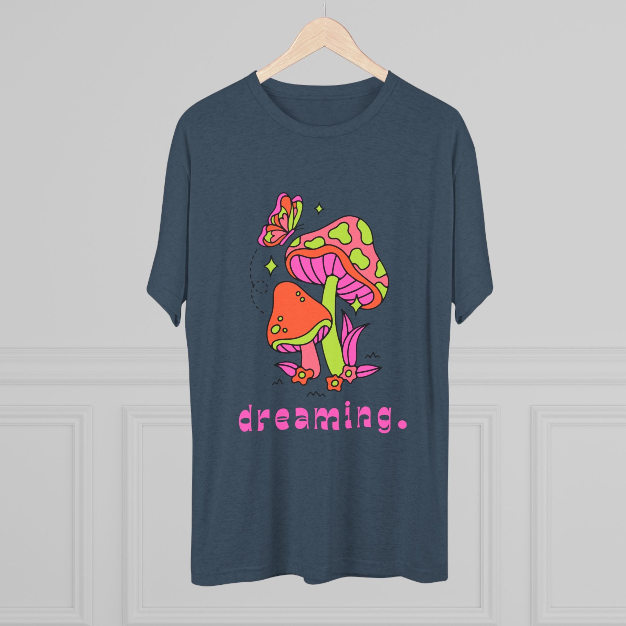Dreamy Mushroom Unisex Tee, Cute Graphic Tee, Gifts for Dreamers, Casual Wear, Nature Lover's Apparel, Festival T-Shirt