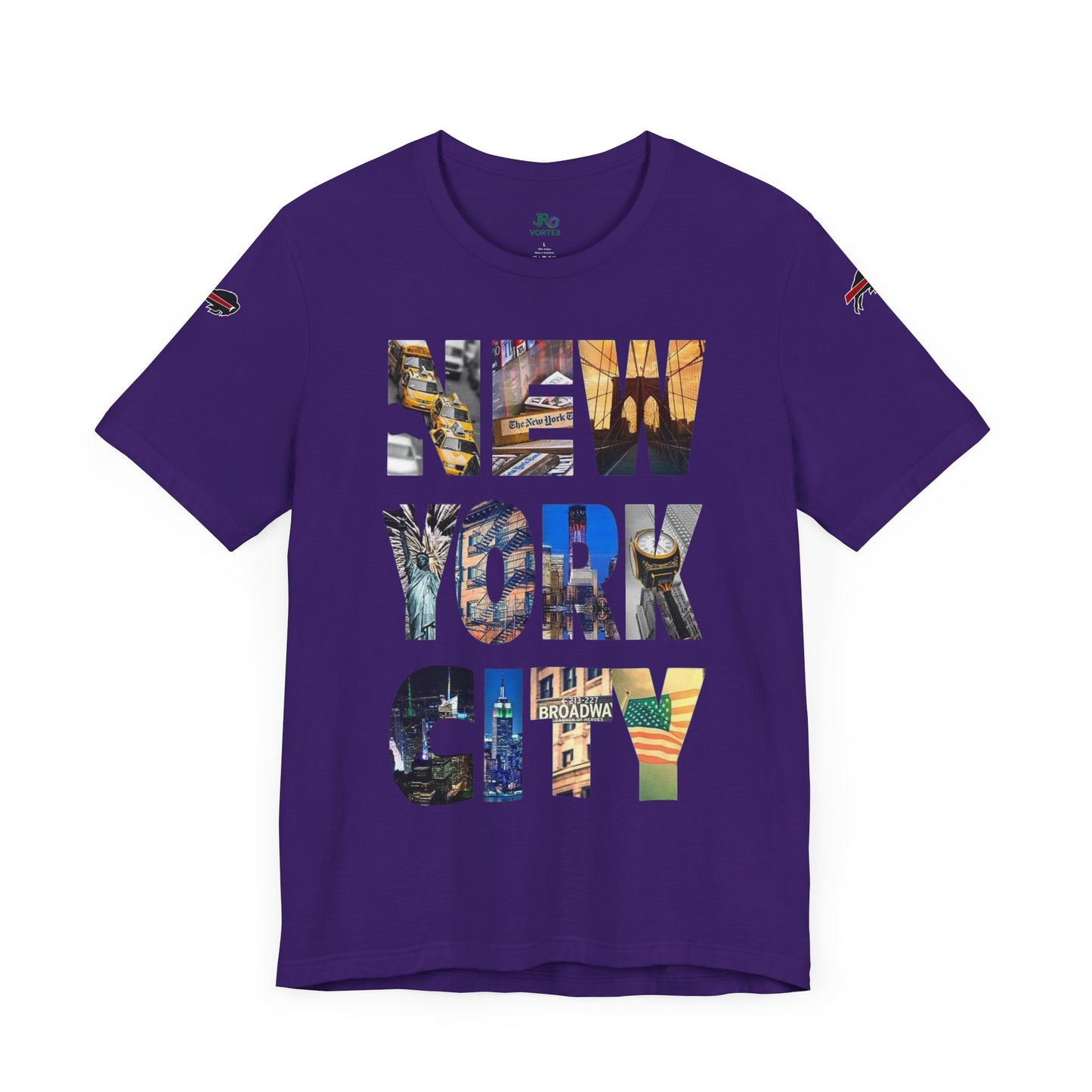 New York City & Bills Graphic Tee - Unisex Jersey Short Sleeve Shirt for Sports Fans