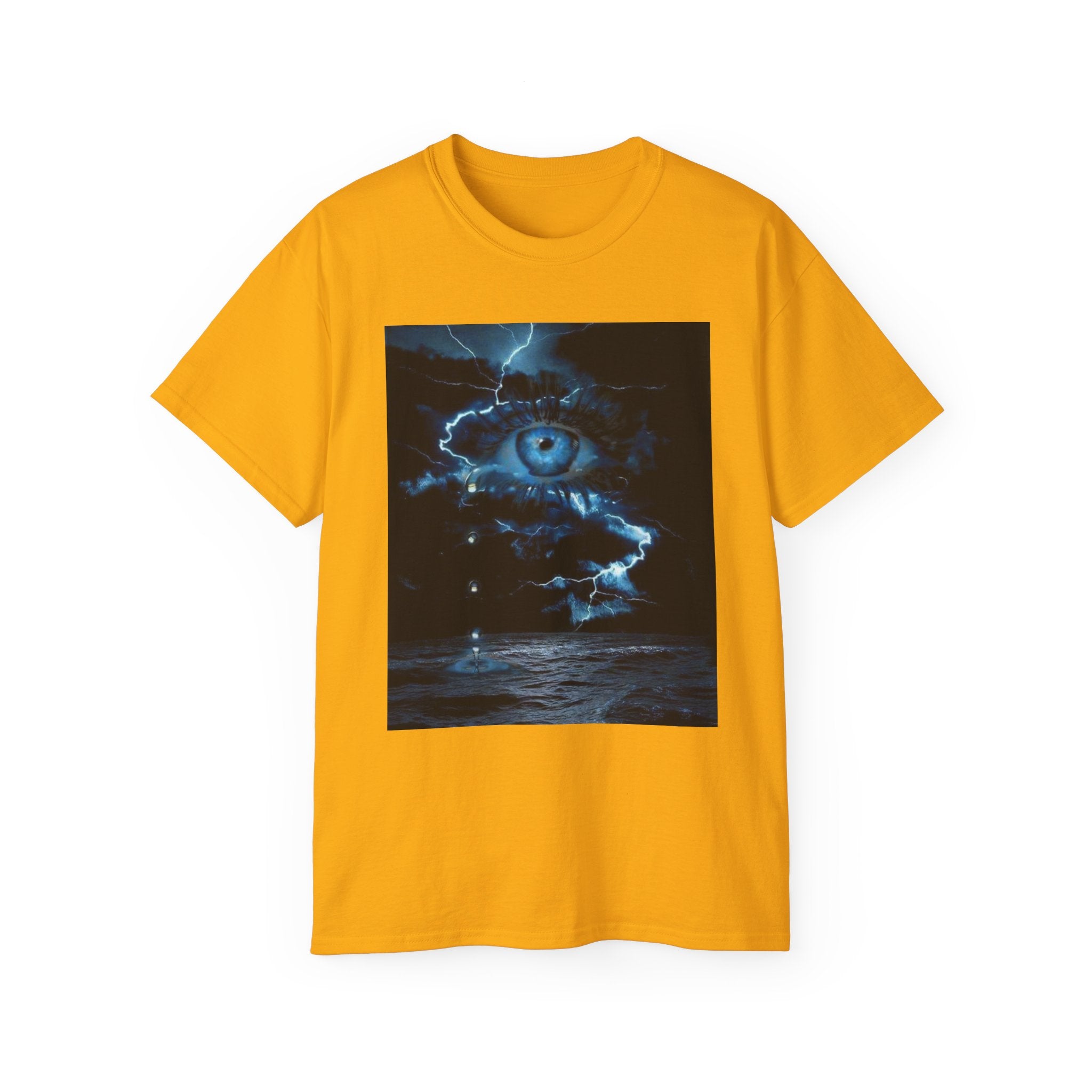 Mystical Eye Graphic Tee, Unisex Cotton T-Shirt, Spiritual Shirt, Casual Wear for Art Lovers, Gift for Birthdays, Festivals