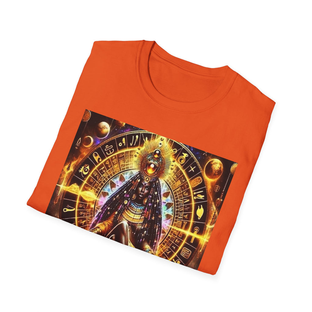 Cosmic Vibes Unisex T-Shirt, Spiritual Tee, Ankh Design Shirt, Festival Wear, Gift for Mystic Souls, Meditation Apparel