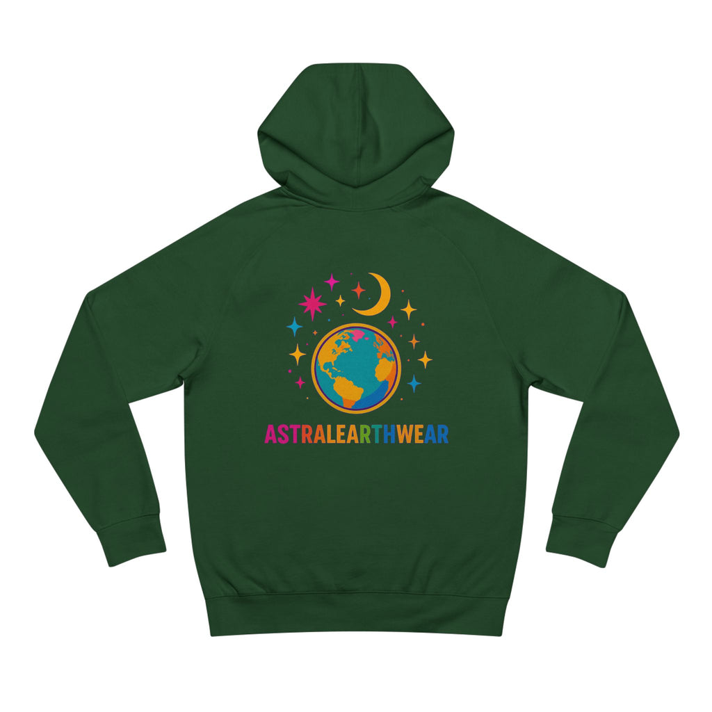 Astral Earthwear Unisex Hoodie, Cozy Gift for Space Lovers, Astrology Apparel, Everyday Sweatshirt, Ideal for Birthdays