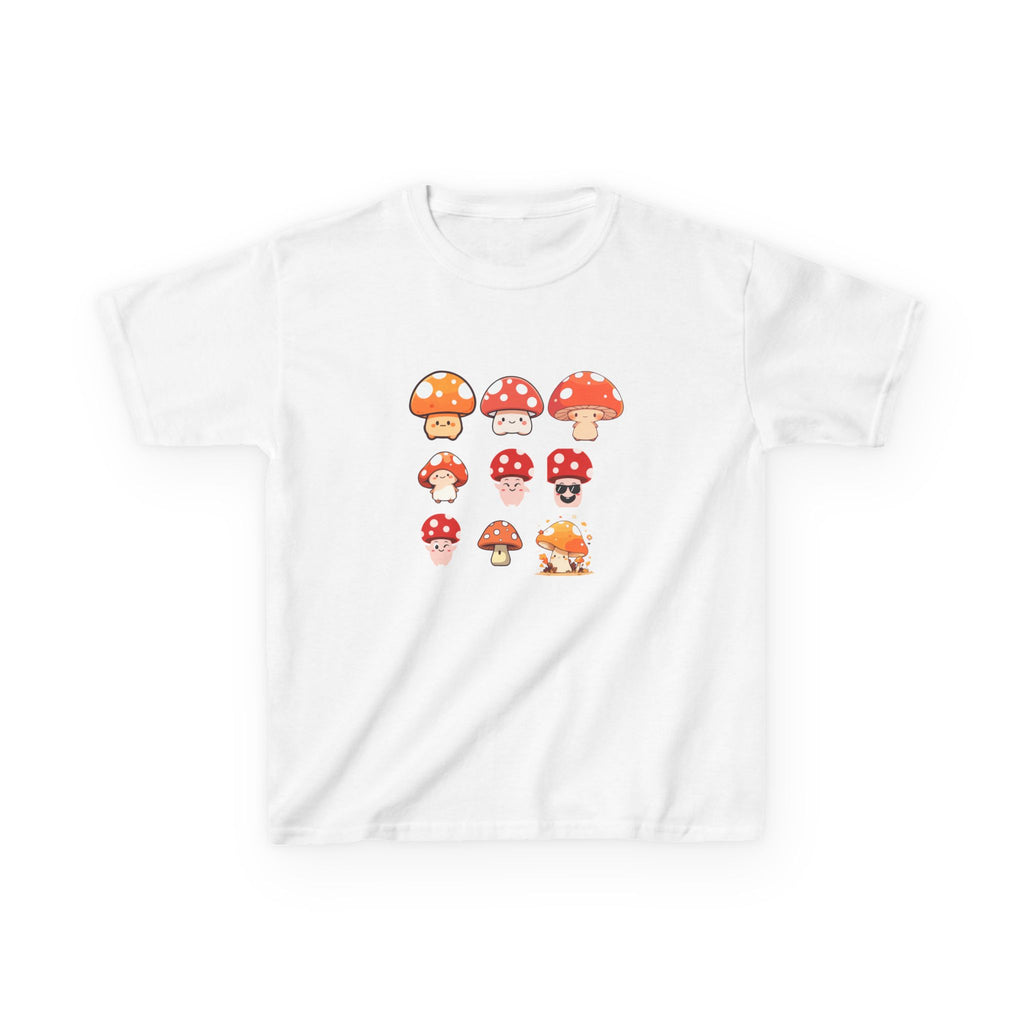 Cute Mushroom Kids Tee, Mushroom Graphic Shirt, Fun Kids T-Shirt for Nature Lovers, Children's Gift, Summer Adventure Wear