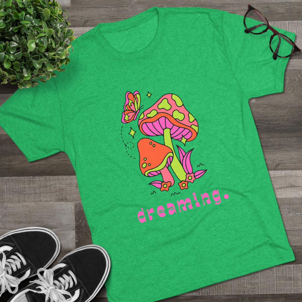 Dreamy Mushroom Unisex Tee, Cute Graphic Tee, Gifts for Dreamers, Casual Wear, Nature Lover's Apparel, Festival T-Shirt