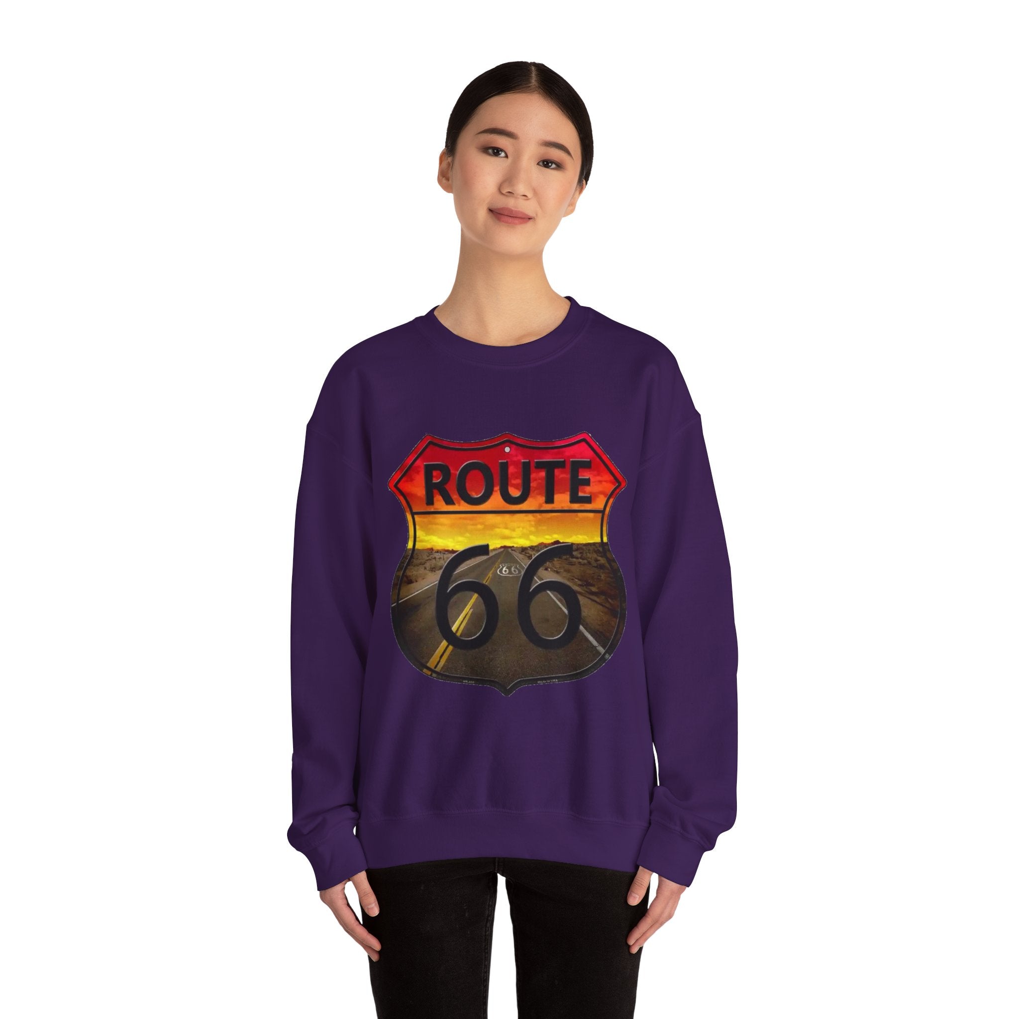 Route 66 Adventure Crewneck Sweatshirt - Unisex Heavy Blend™
