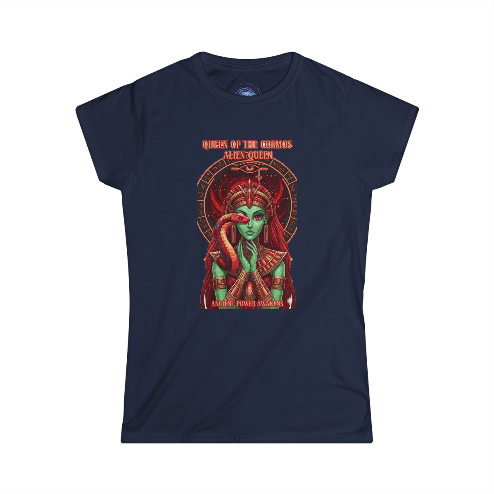 Queen of the Cosmos Women's Softstyle Tee, Celestial Graphic Tee, Astrology Shirt, Gift for Her, Festival Wear, Unique Astrology Apparel
