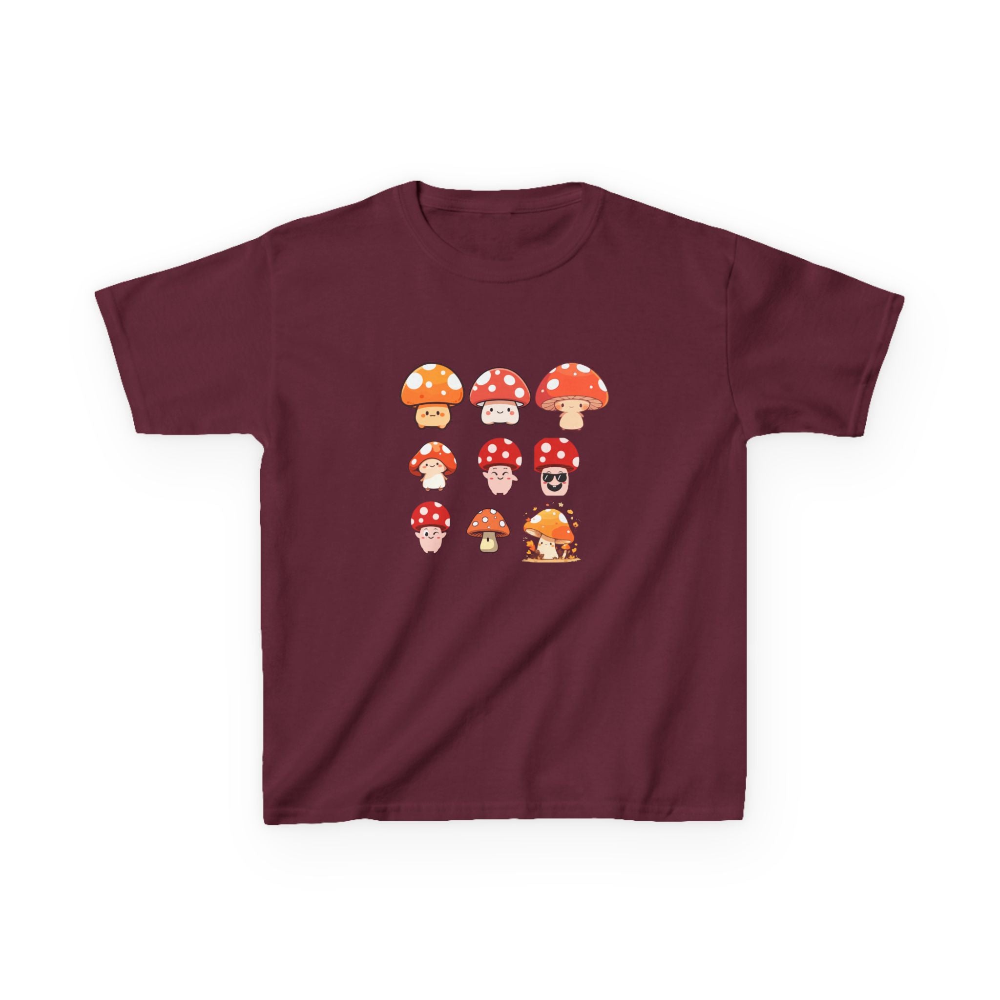 Cute Mushroom Kids Tee, Mushroom Graphic Shirt, Fun Kids T-Shirt for Nature Lovers, Children's Gift, Summer Adventure Wear