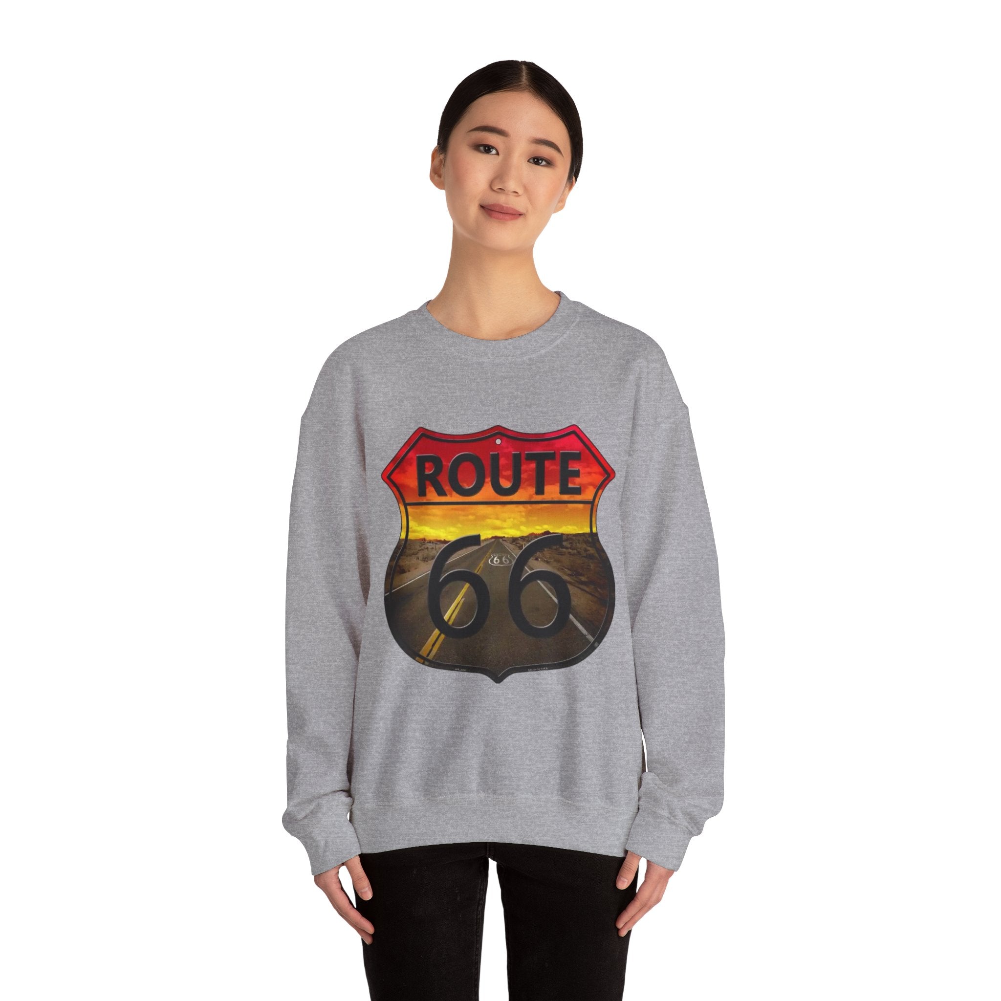 Route 66 Adventure Crewneck Sweatshirt - Unisex Heavy Blend™
