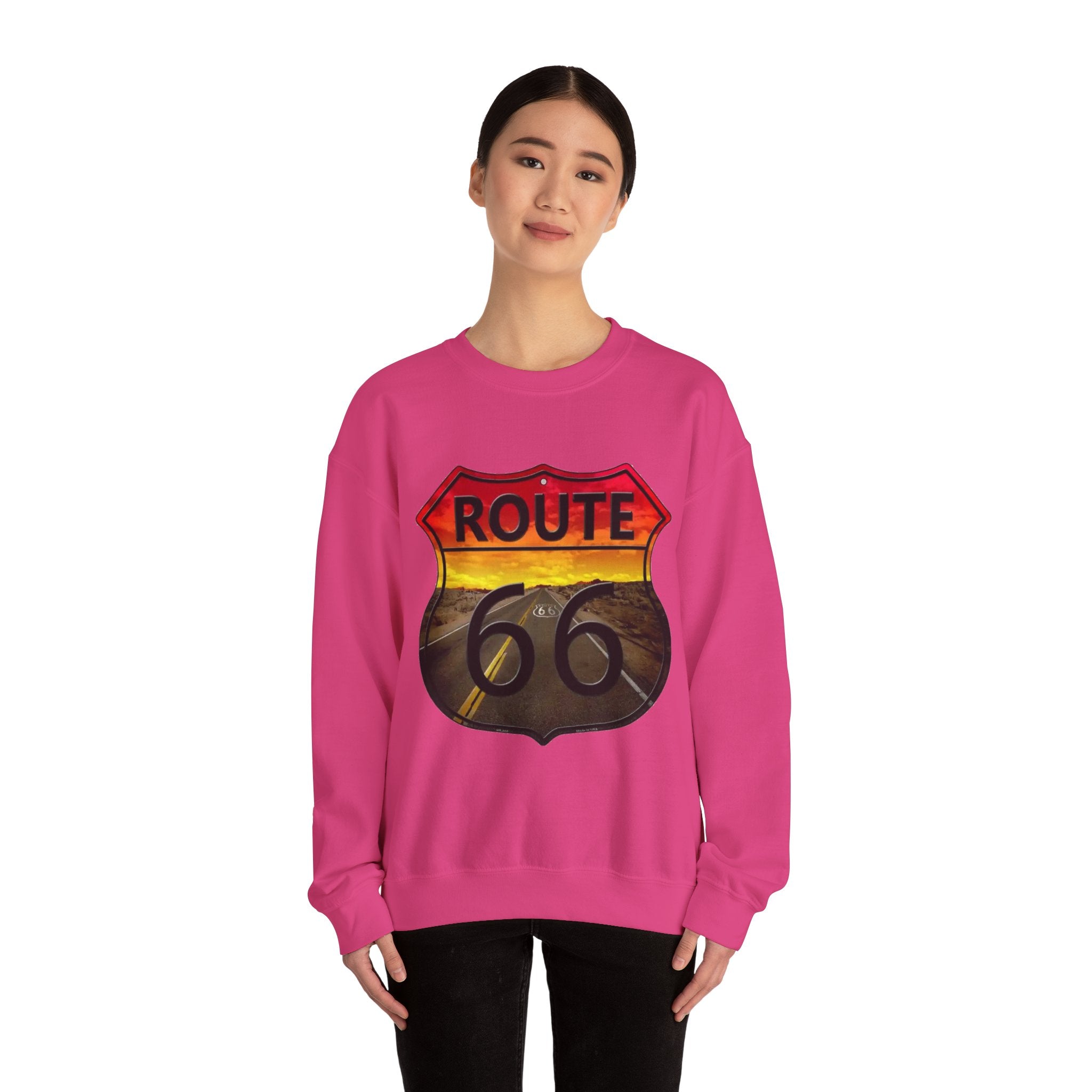Route 66 Adventure Crewneck Sweatshirt - Unisex Heavy Blend™