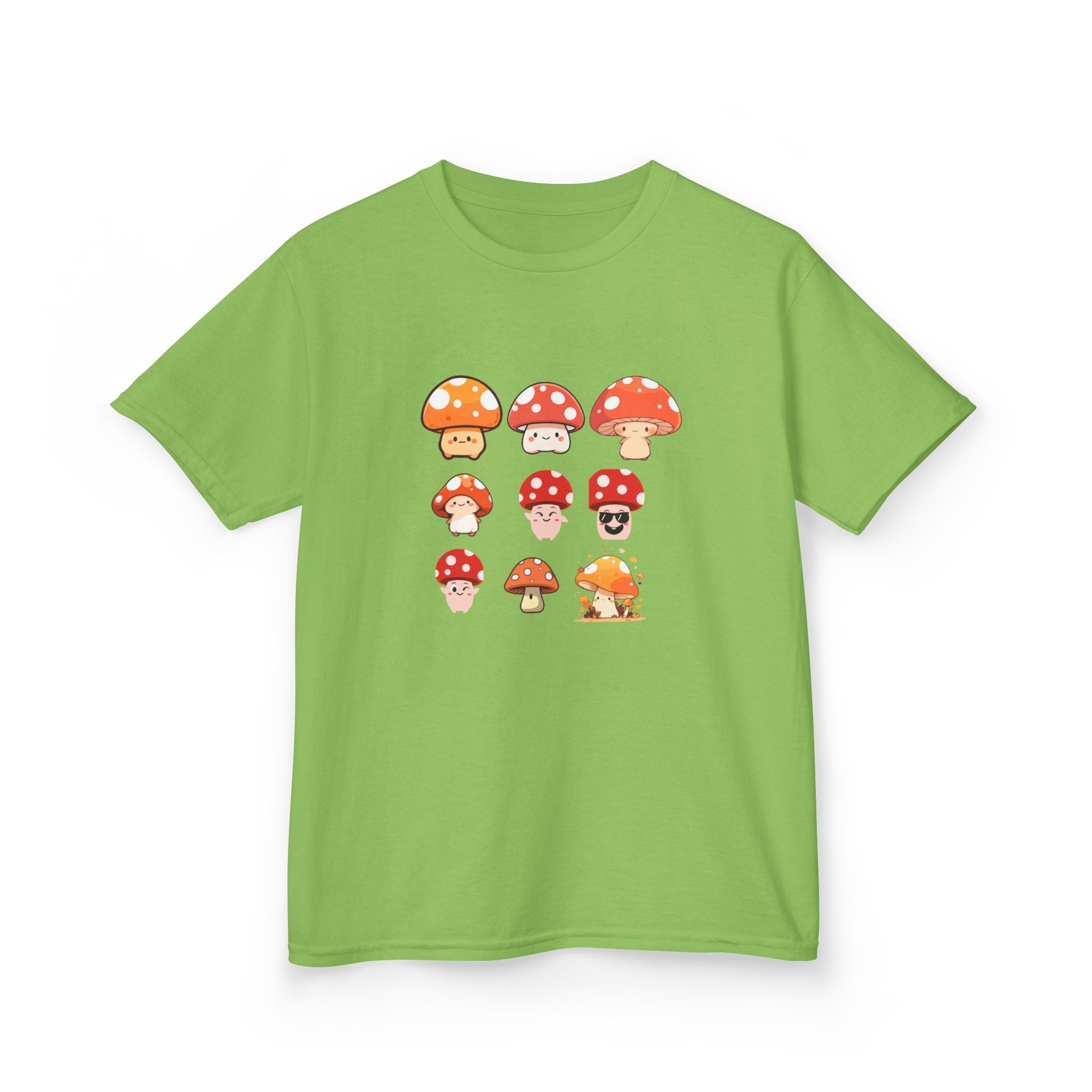 Cute Mushroom Kids Tee, Mushroom Graphic Shirt, Fun Kids T-Shirt for Nature Lovers, Children's Gift, Summer Adventure Wear