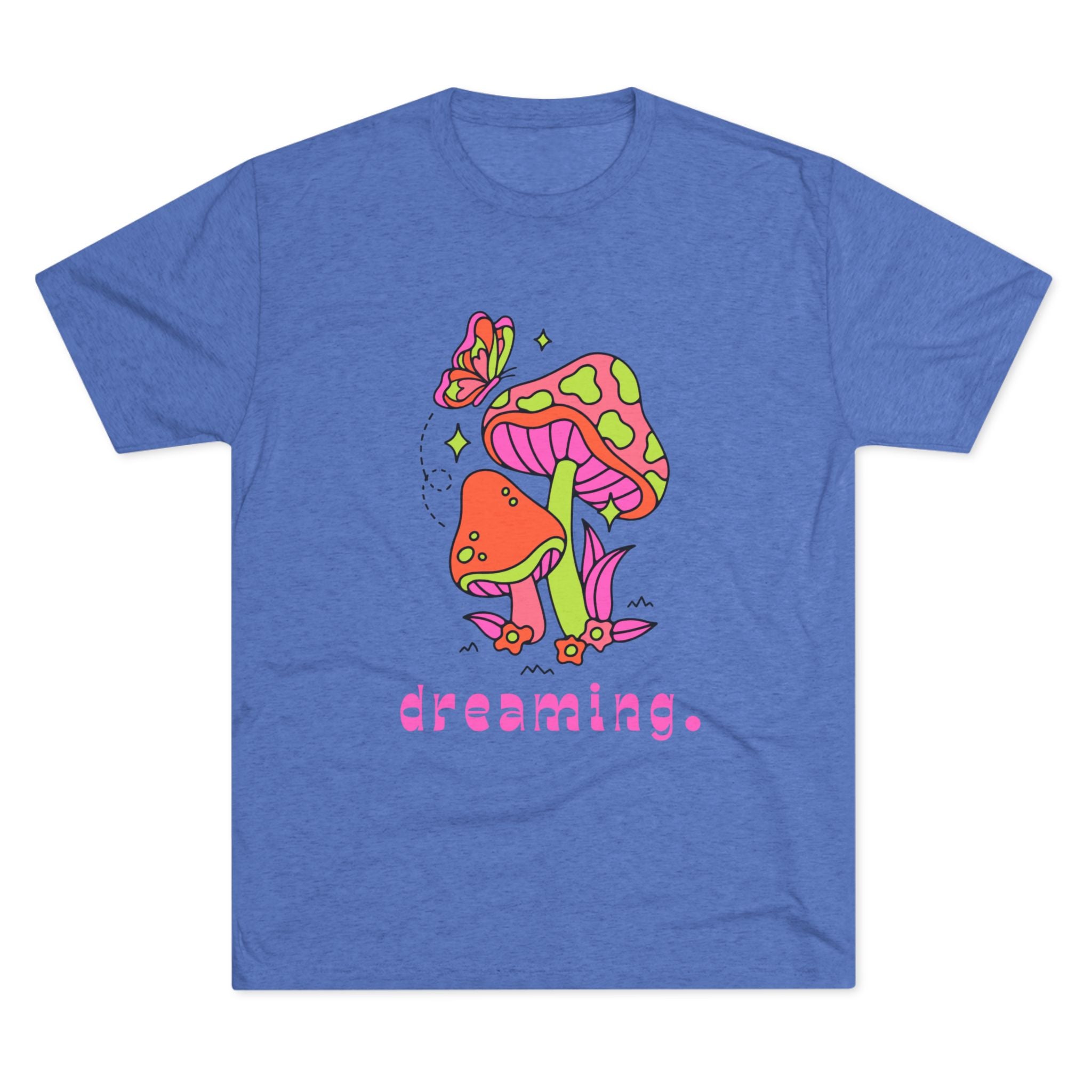 Dreamy Mushroom Unisex Tee, Cute Graphic Tee, Gifts for Dreamers, Casual Wear, Nature Lover's Apparel, Festival T-Shirt