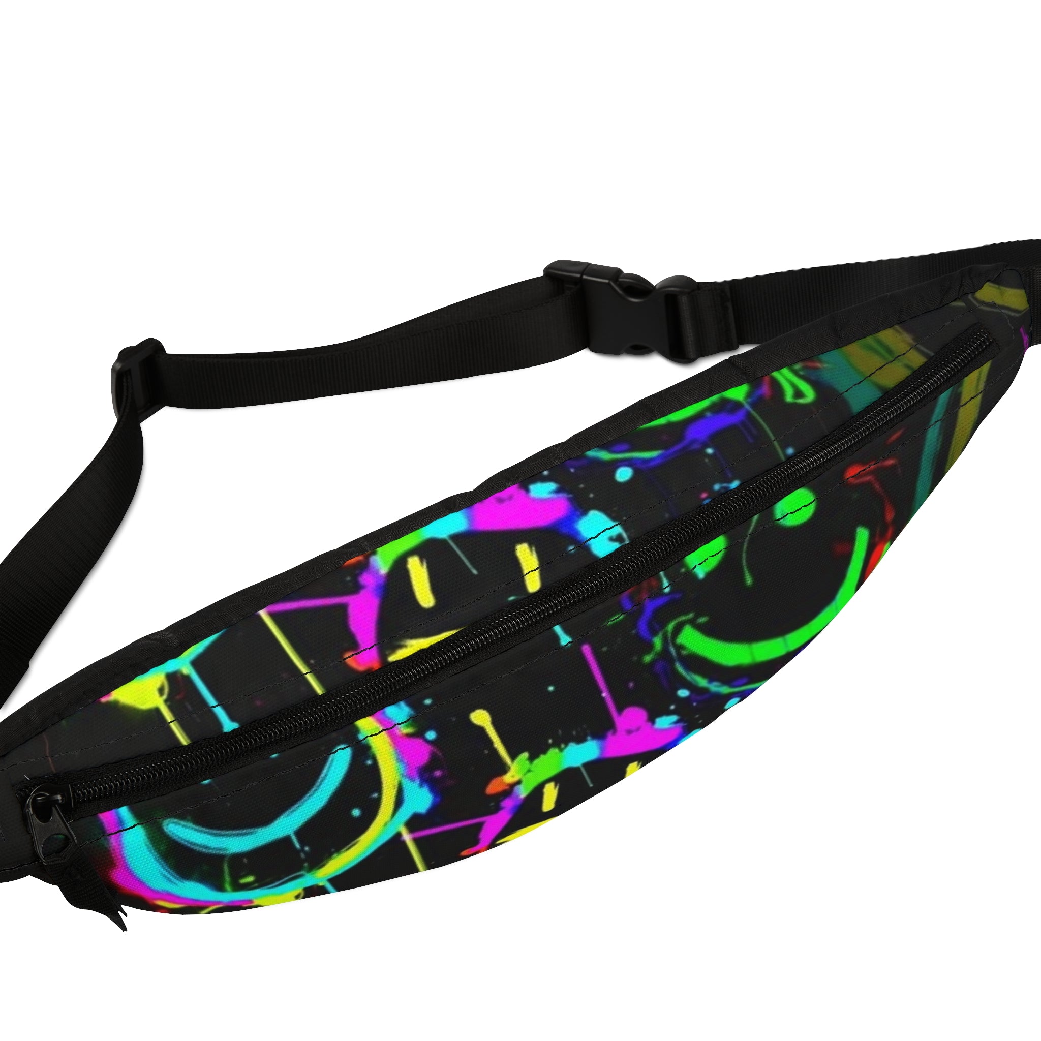 Vibrant Neon Fanny Pack, Colorful Waist Bag, Festival Accessories, Hip Bag for Outdoor Adventures, Fun Streetwear