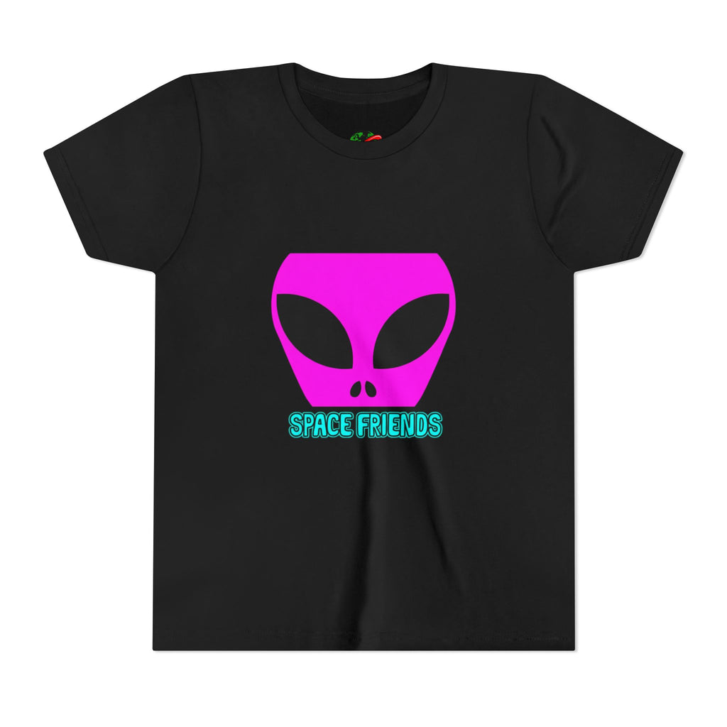 Alien Friends Youth Tee - Fun Graphic T-Shirt for Kids, UFO Lovers, Space Theme Shirt, Birthday Gift, Halloween Costume
