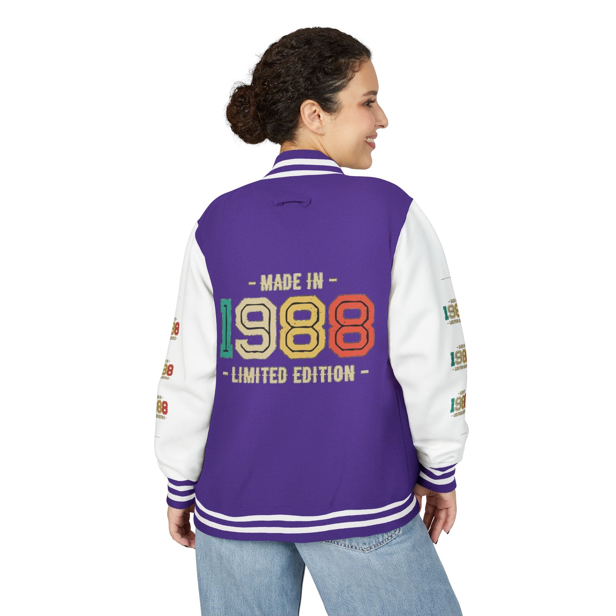 Unisex Heavyweight Letterman Jacket - Nostalgia & Comfort for 1980s Lovers, Perfect for Cozy Nights, Gifts for Birthdays, Class [...]