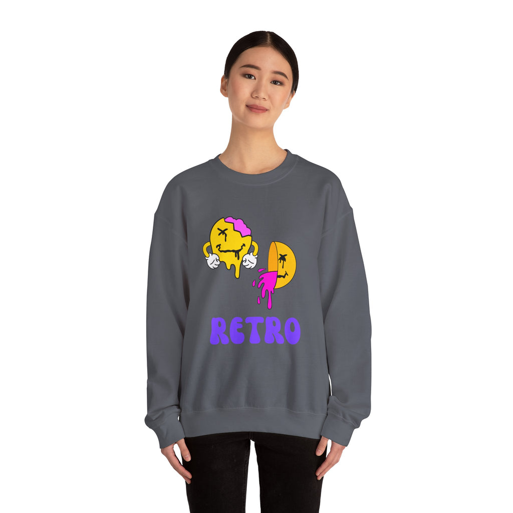 Retro Vibes Sweatshirt, Vintage Crewneck Jumper, 90s Style Pullover, Classic Sweater, Hipster Top