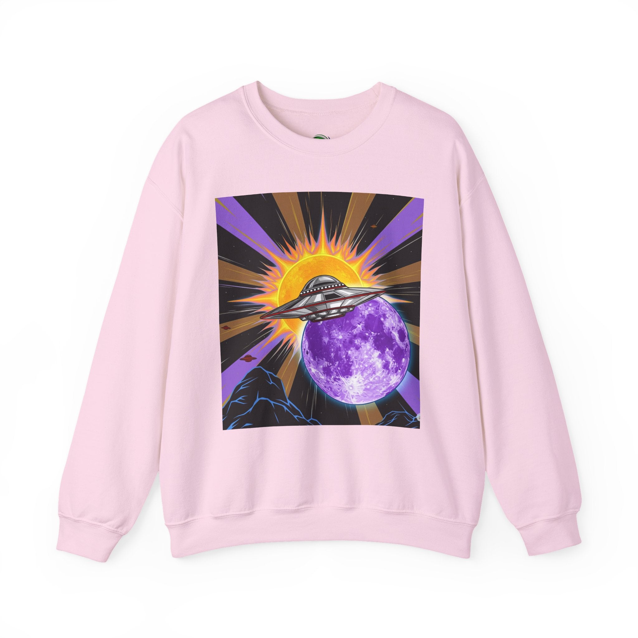 Cosmic Vibes Crewneck Sweatshirt, UFO Graphic Sweatshirt, Unisex Space Sweatshirt, Retro Astronaut Apparel, Gifts for Space Lovers, [...]