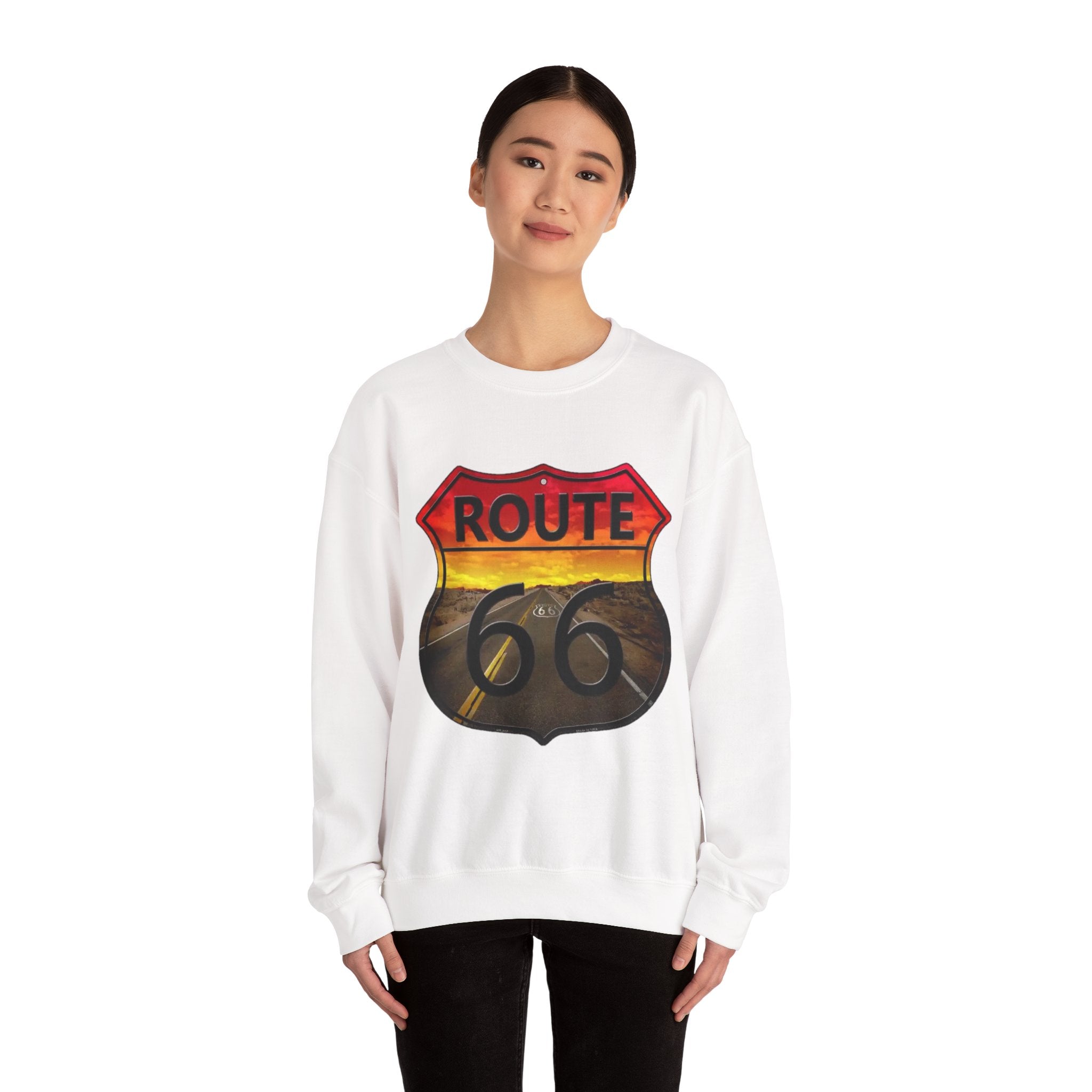 Route 66 Adventure Crewneck Sweatshirt - Unisex Heavy Blend™
