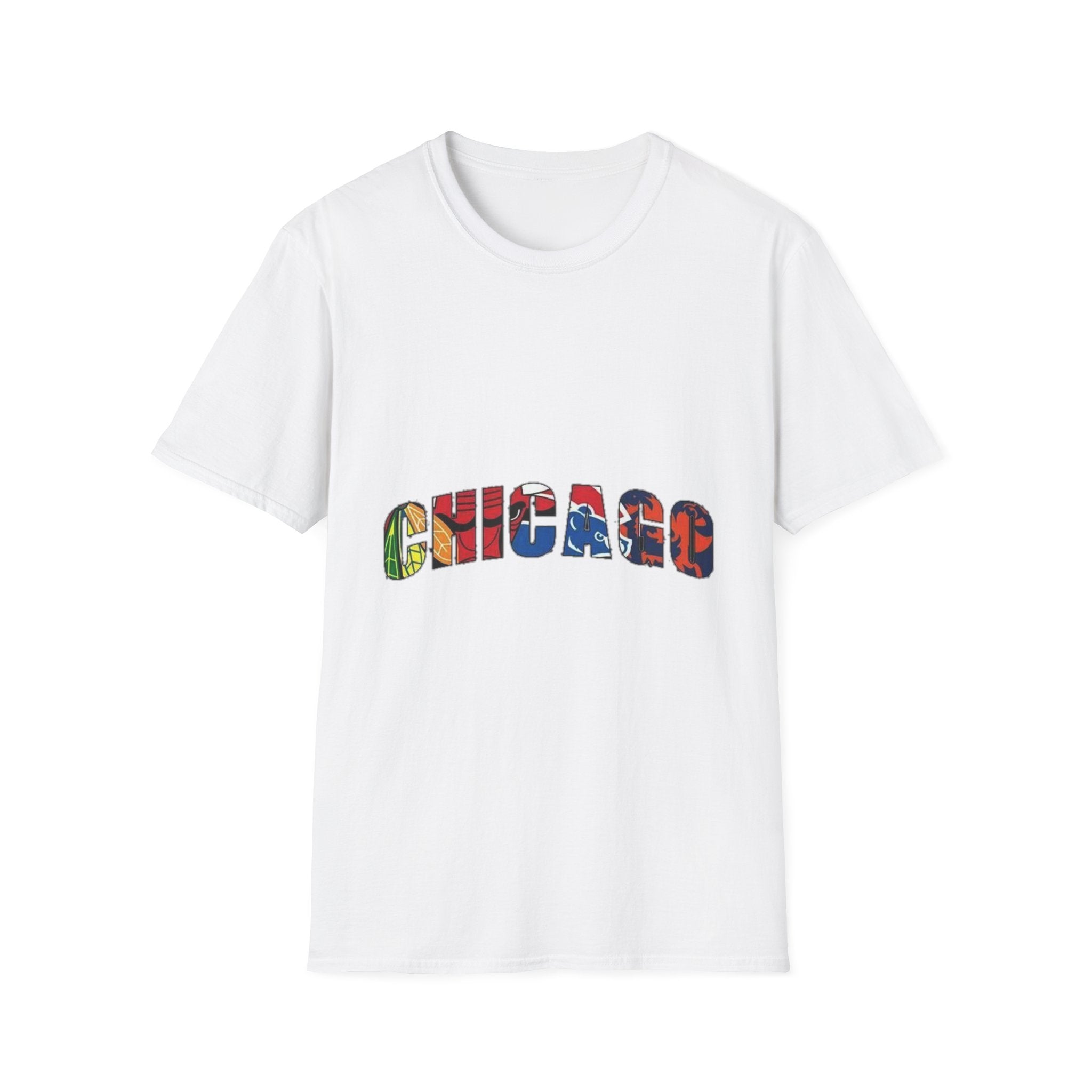 Chicago Colorful Graphic Unisex Softstyle T-Shirt