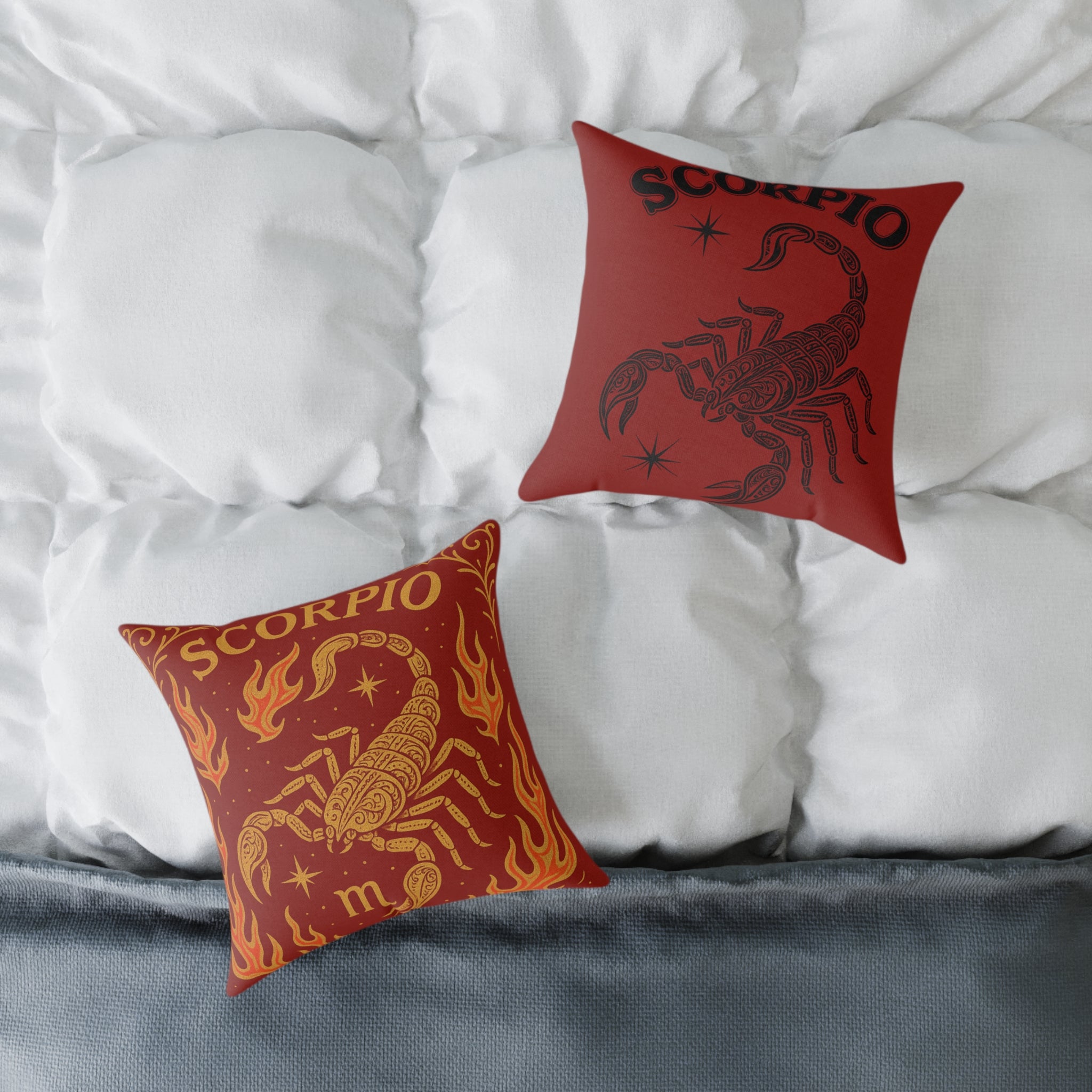 Scorpio Astrology Pillow, Zodiac Decor, Home Throw Cushion, Scorpio Gift, Astrology Lovers Pillows