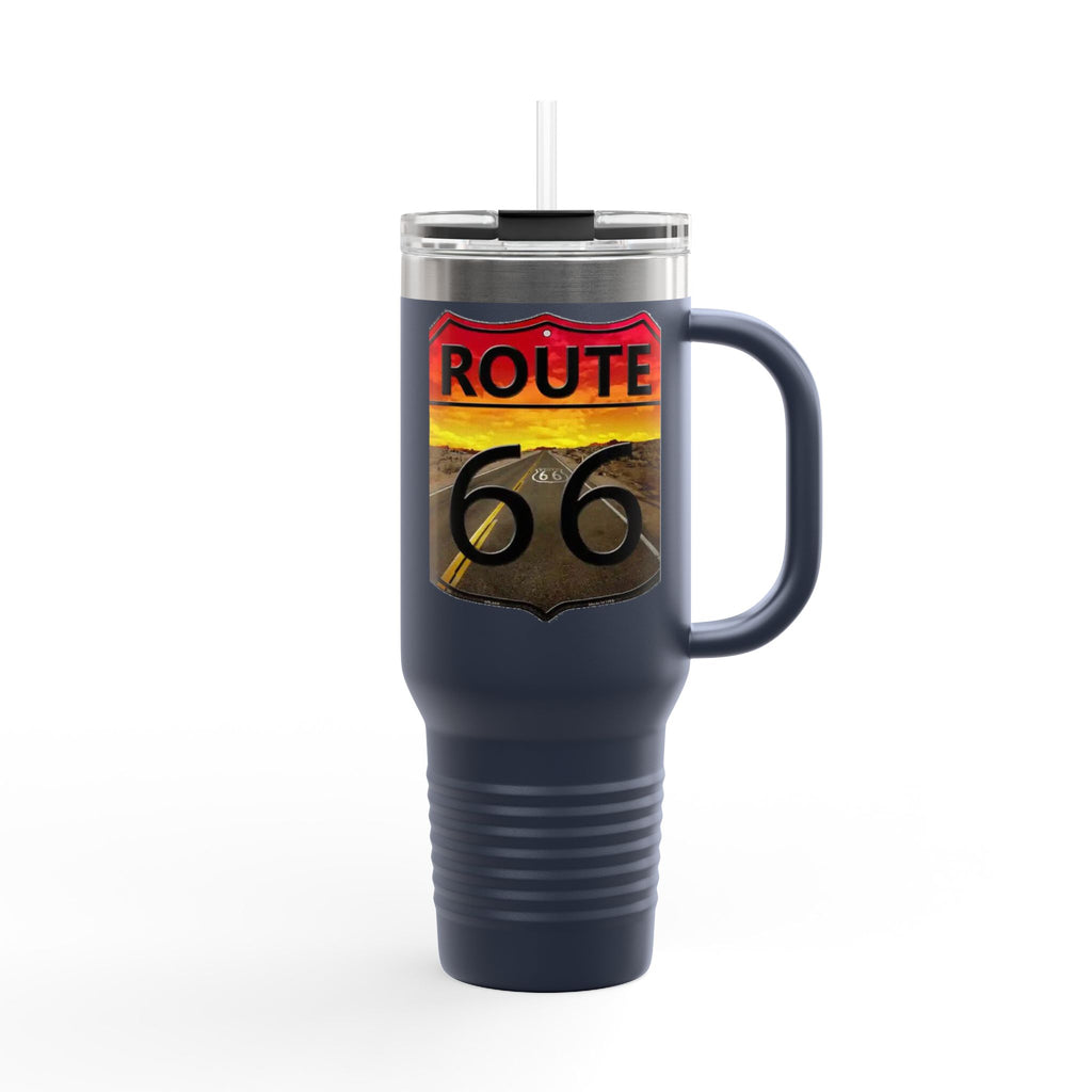 Route 66 Insulated Travel Mug - 40oz Adventure Cup for Road Trips