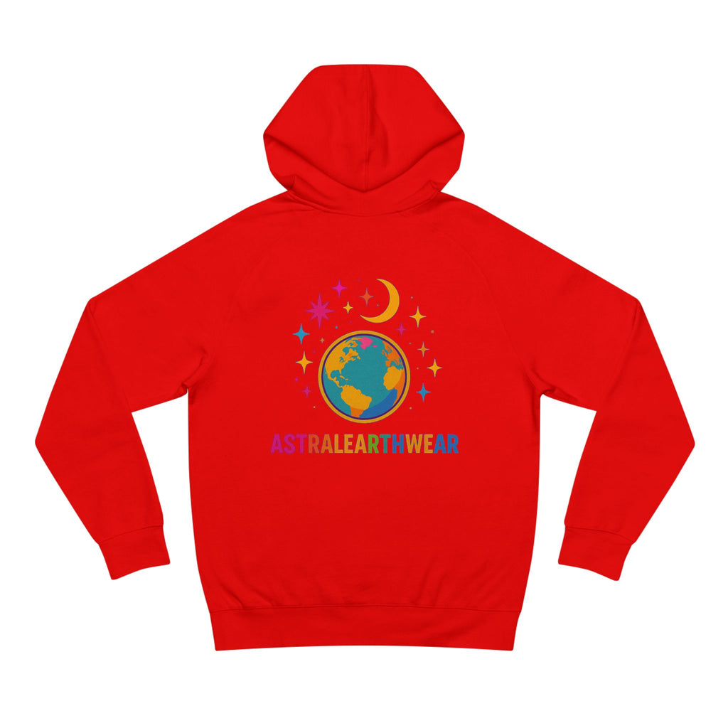Astral Earthwear Unisex Hoodie, Cozy Gift for Space Lovers, Astrology Apparel, Everyday Sweatshirt, Ideal for Birthdays