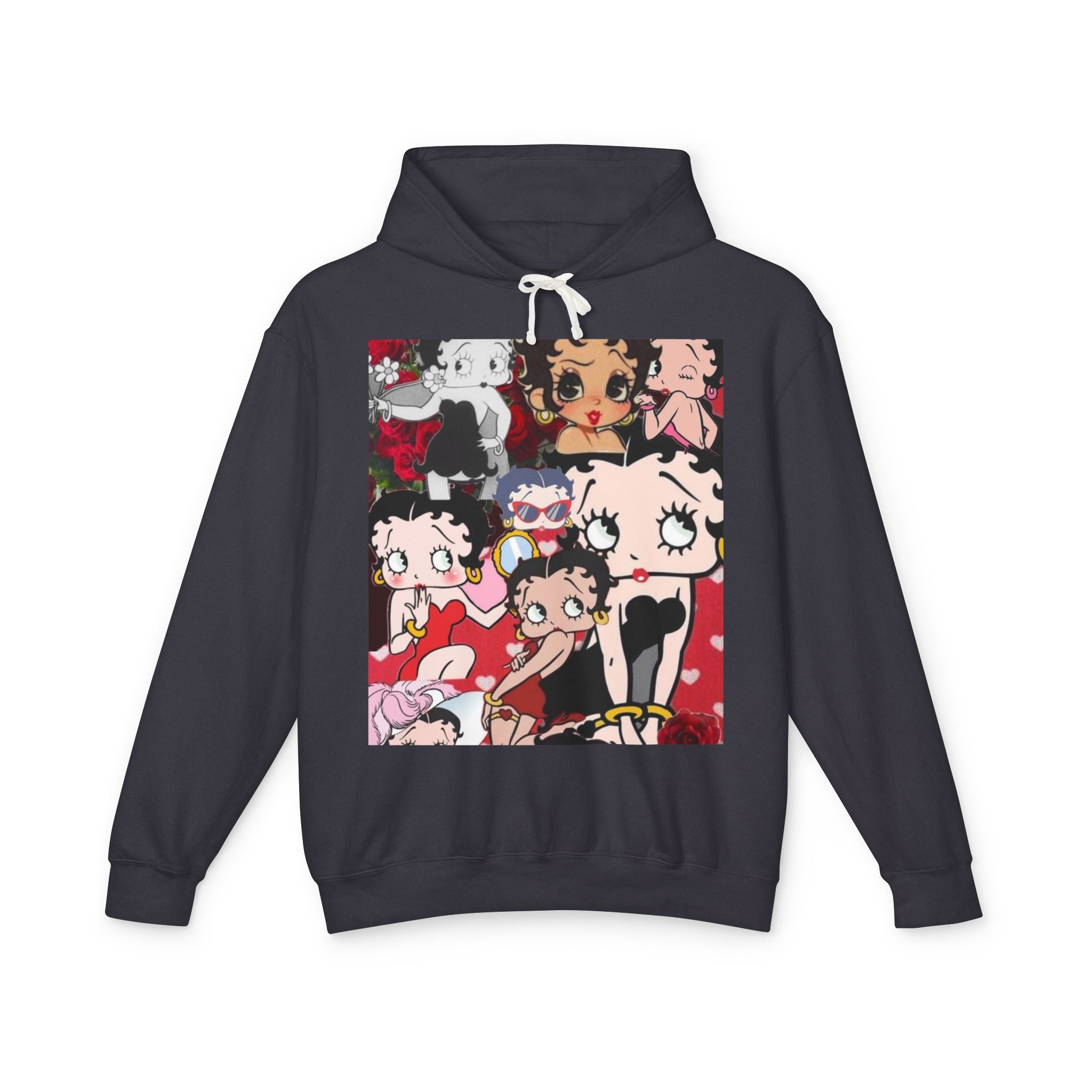 Cute Betty Boop Inspired Unisex Hoodie, Lightweight Hooded Sweatshirt for Women and Men, Gift for Friends, Cozy Fashion, Casual Wear, [...]