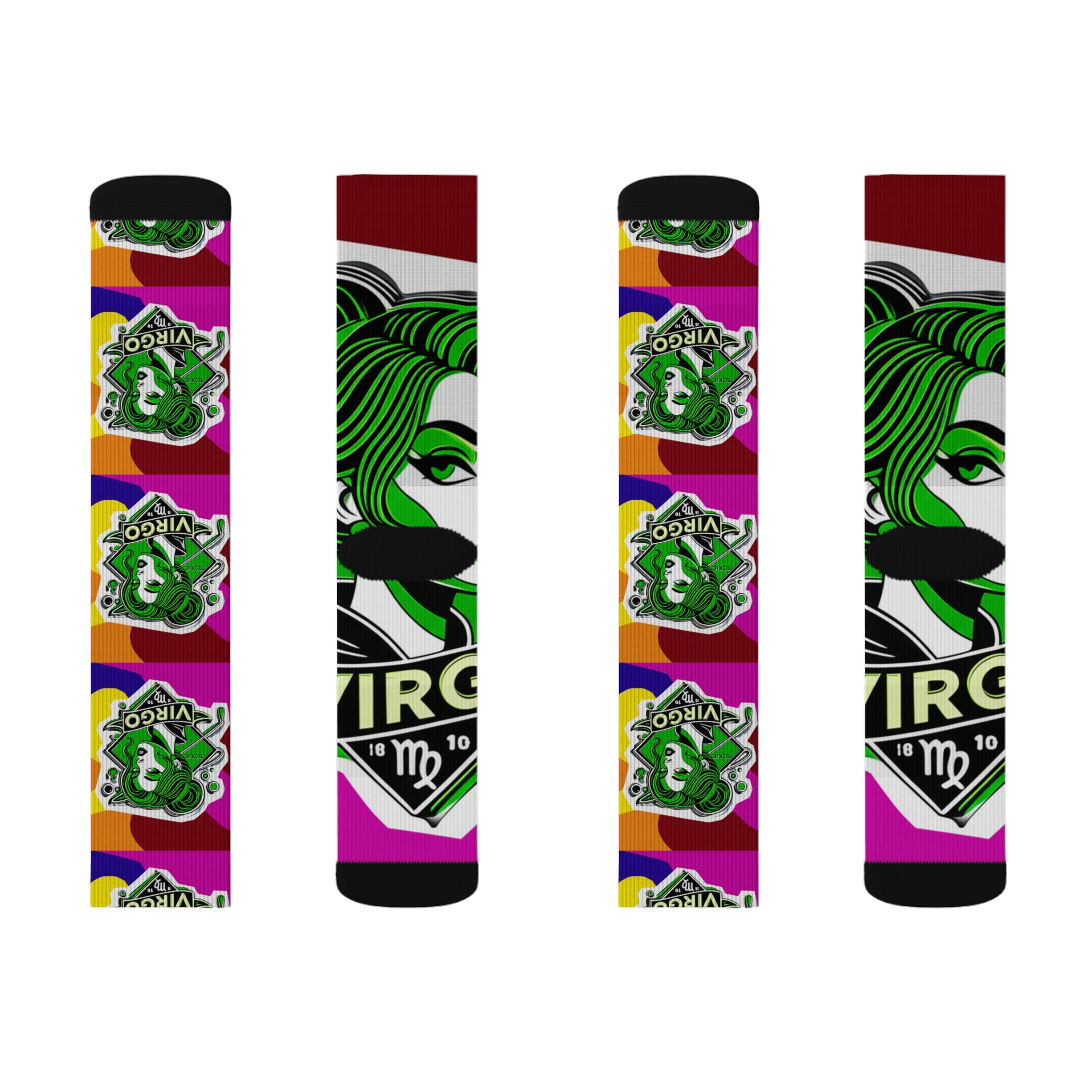 Fun Graphic Socks, Colorful Striped Socks, Unique Art Socks, Gift for Friends, Comfortable Everyday Wear