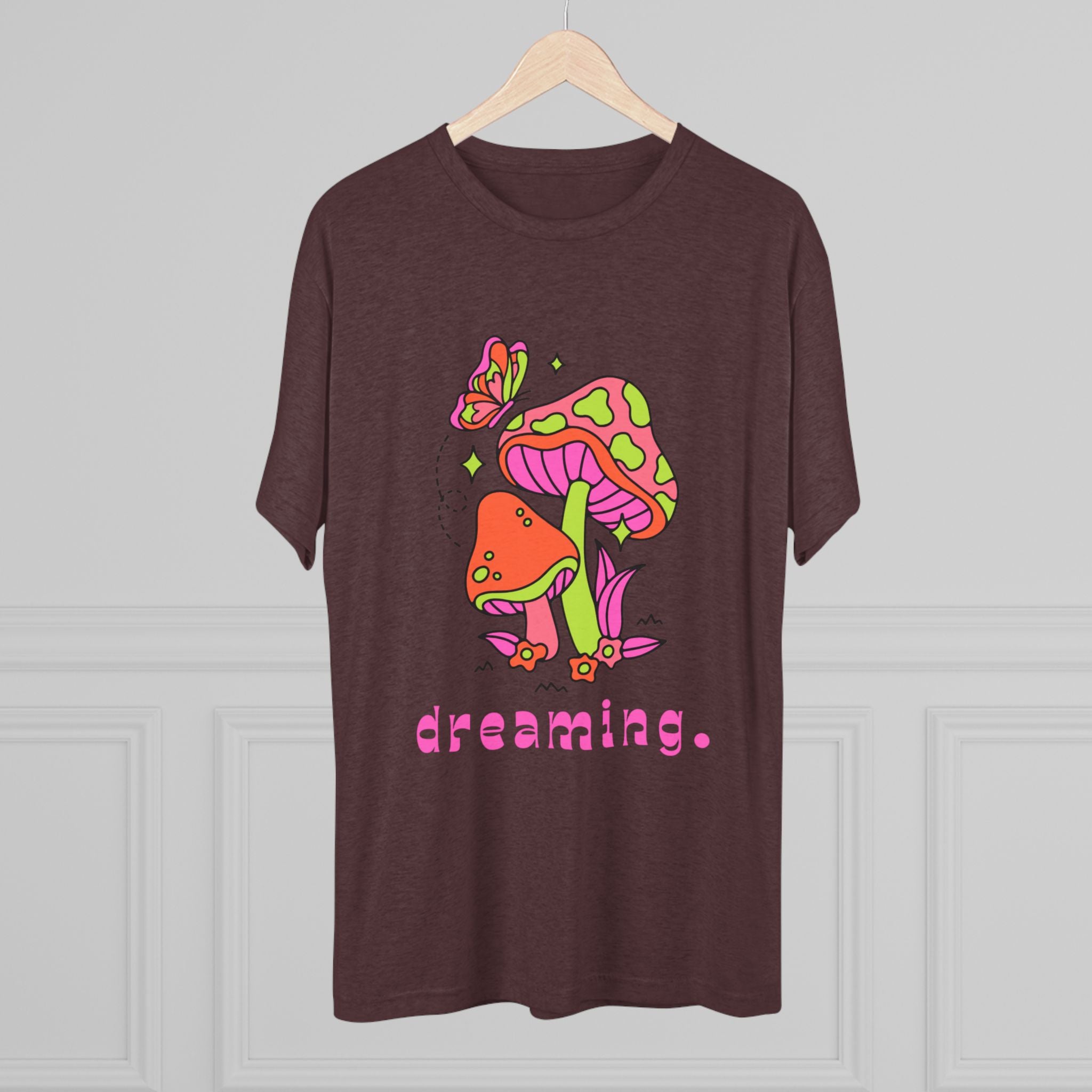 Dreamy Mushroom Unisex Tee, Cute Graphic Tee, Gifts for Dreamers, Casual Wear, Nature Lover's Apparel, Festival T-Shirt