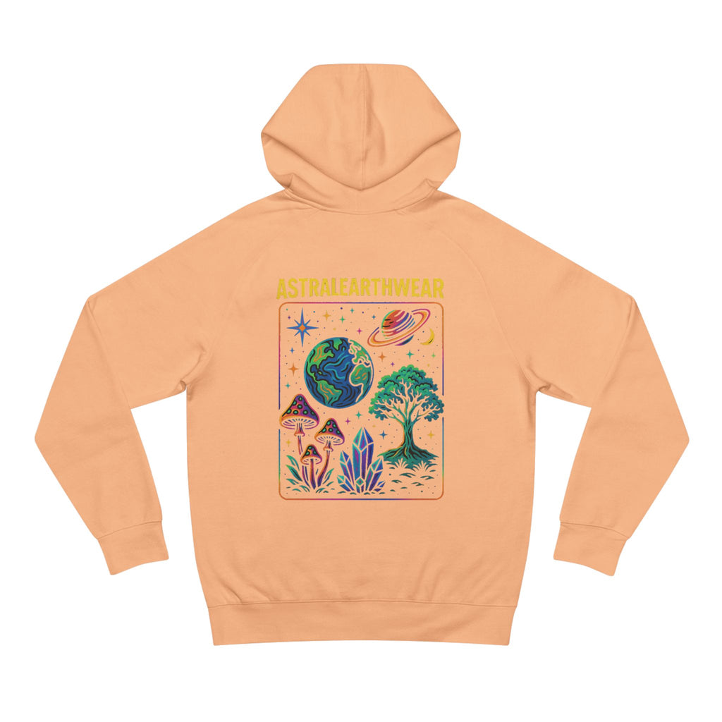 Astral Earth Hoodie - Unisex, Trendy Graphic Sweatshirt for Nature Lovers, Cozy Casual Wear for Festivals, Perfect Gift