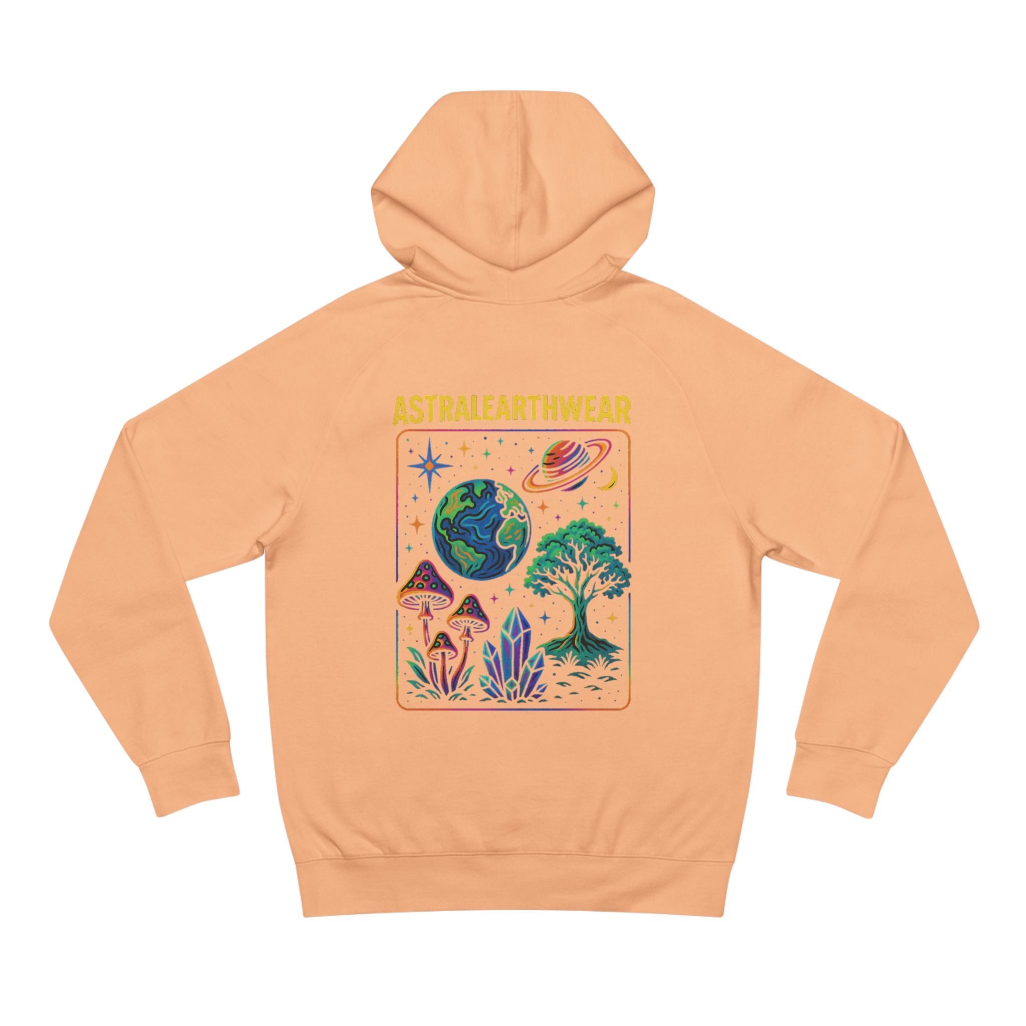 Astral Earth Hoodie - Unisex, Trendy Graphic Sweatshirt for Nature Lovers, Cozy Casual Wear for Festivals, Perfect Gift