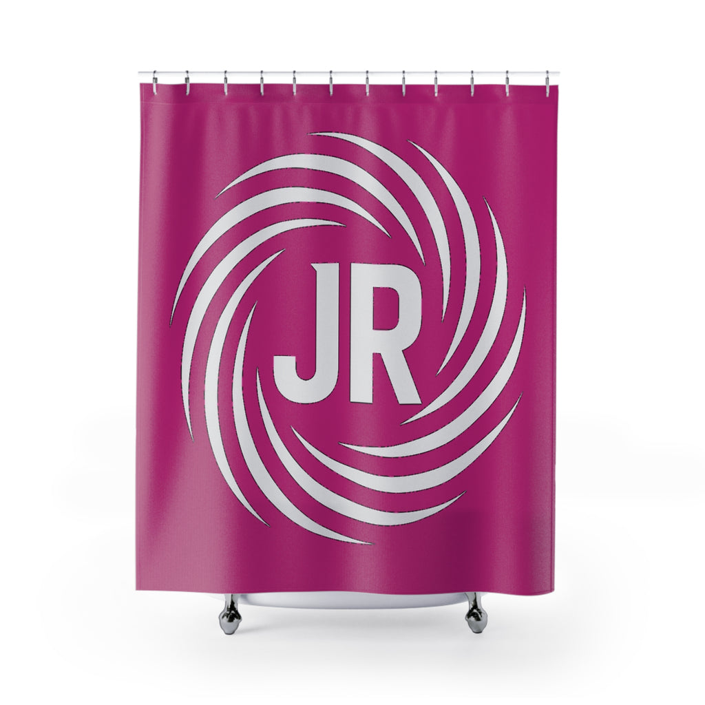 Personalized Monogram Shower Curtain - Vibrant Pink Design, Bathroom Decor, Custom Gift, Stylish Home Accessory, Unique Bathroom Accents