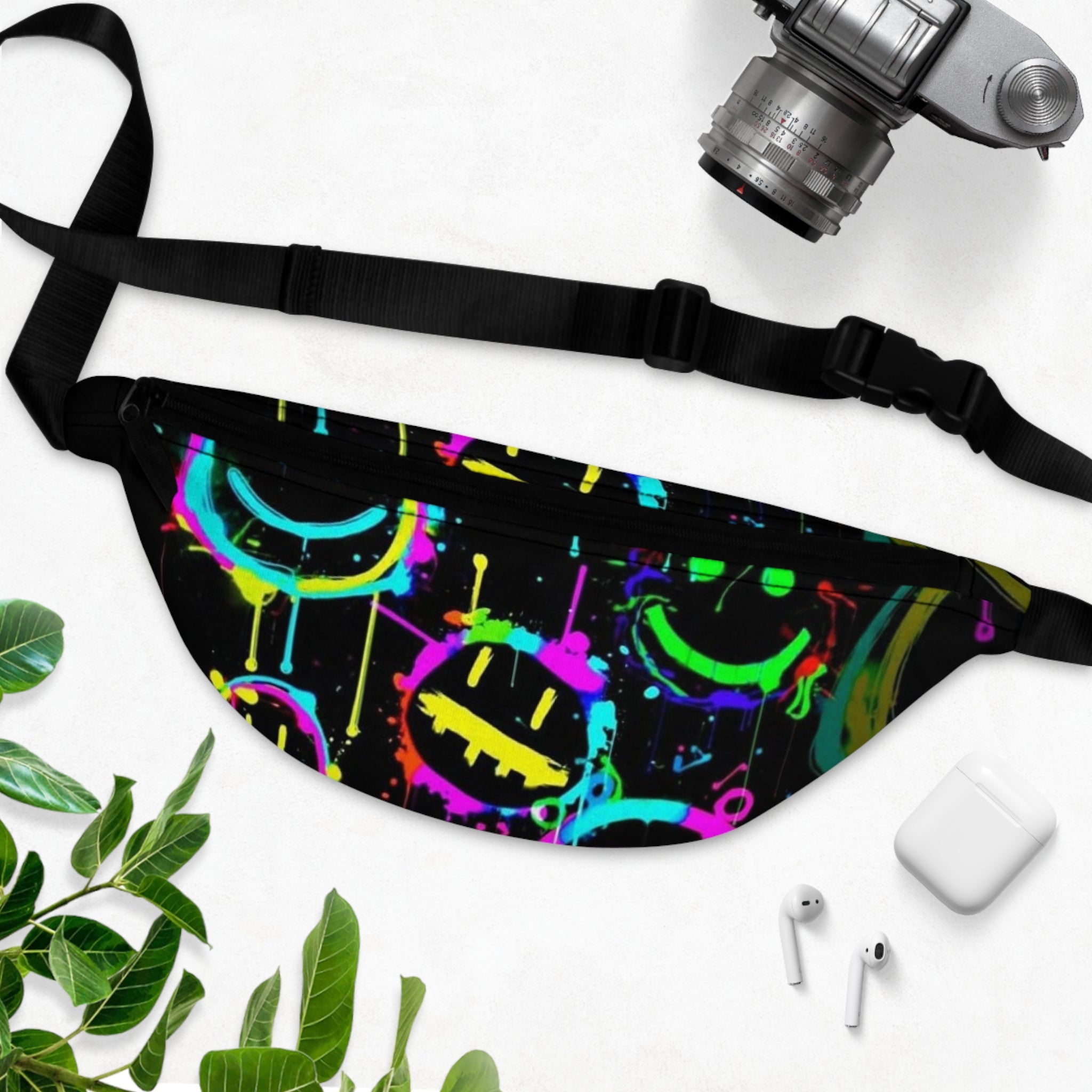 Vibrant Neon Fanny Pack, Colorful Waist Bag, Festival Accessories, Hip Bag for Outdoor Adventures, Fun Streetwear