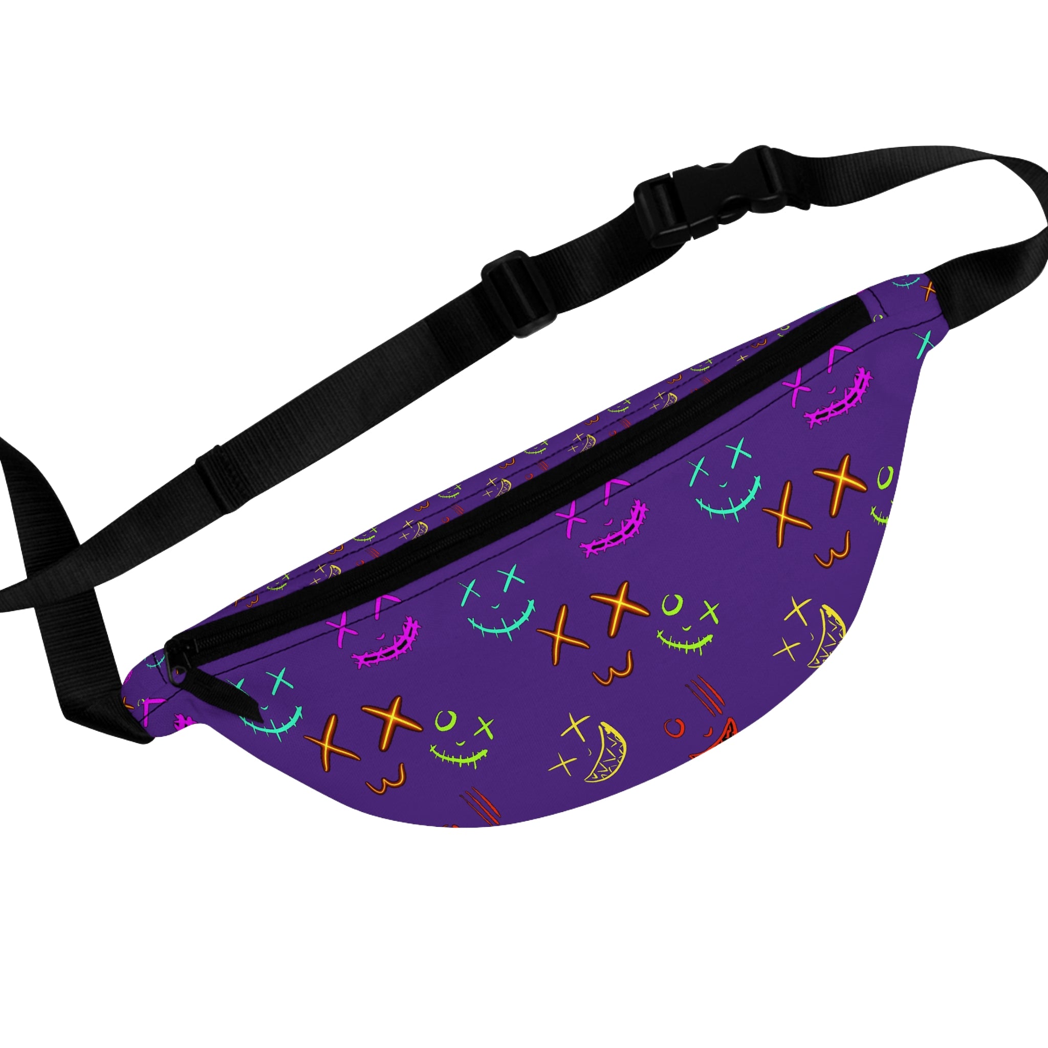 Vibrant Fanny Pack with Colorful Smiley Faces, Trendy Hip Bag for Festivals, Fun Day Trips, and Everyday Use, Gifts for Friends, [...]