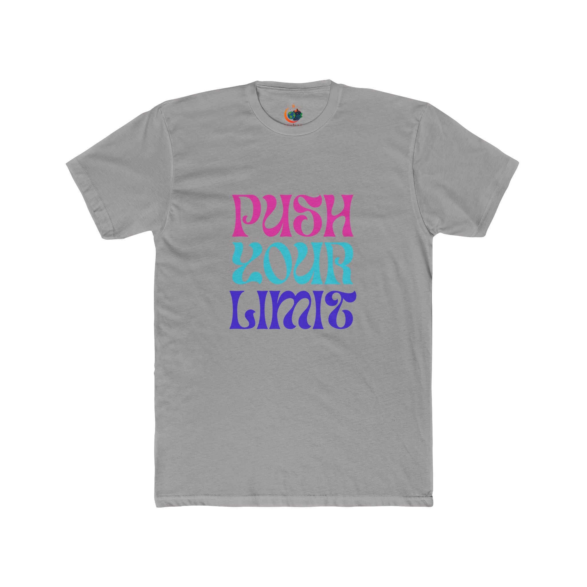 Motivational Unisex Cotton Crew Tee, Push Your Limit Shirt, Inspirational Apparel, Gift for Fitness Enthusiasts, Casual Stylish Tee