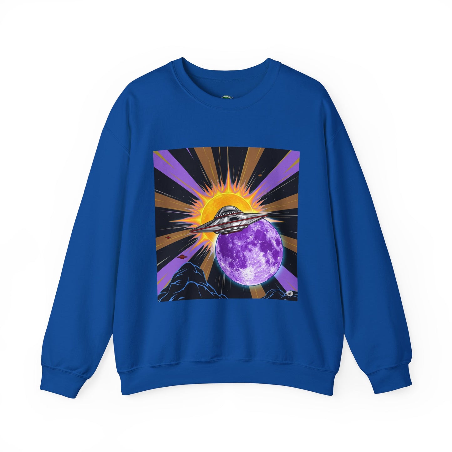 Cosmic Vibes Crewneck Sweatshirt, UFO Graphic Sweatshirt, Unisex Space Sweatshirt, Retro Astronaut Apparel, Gifts for Space Lovers, [...]