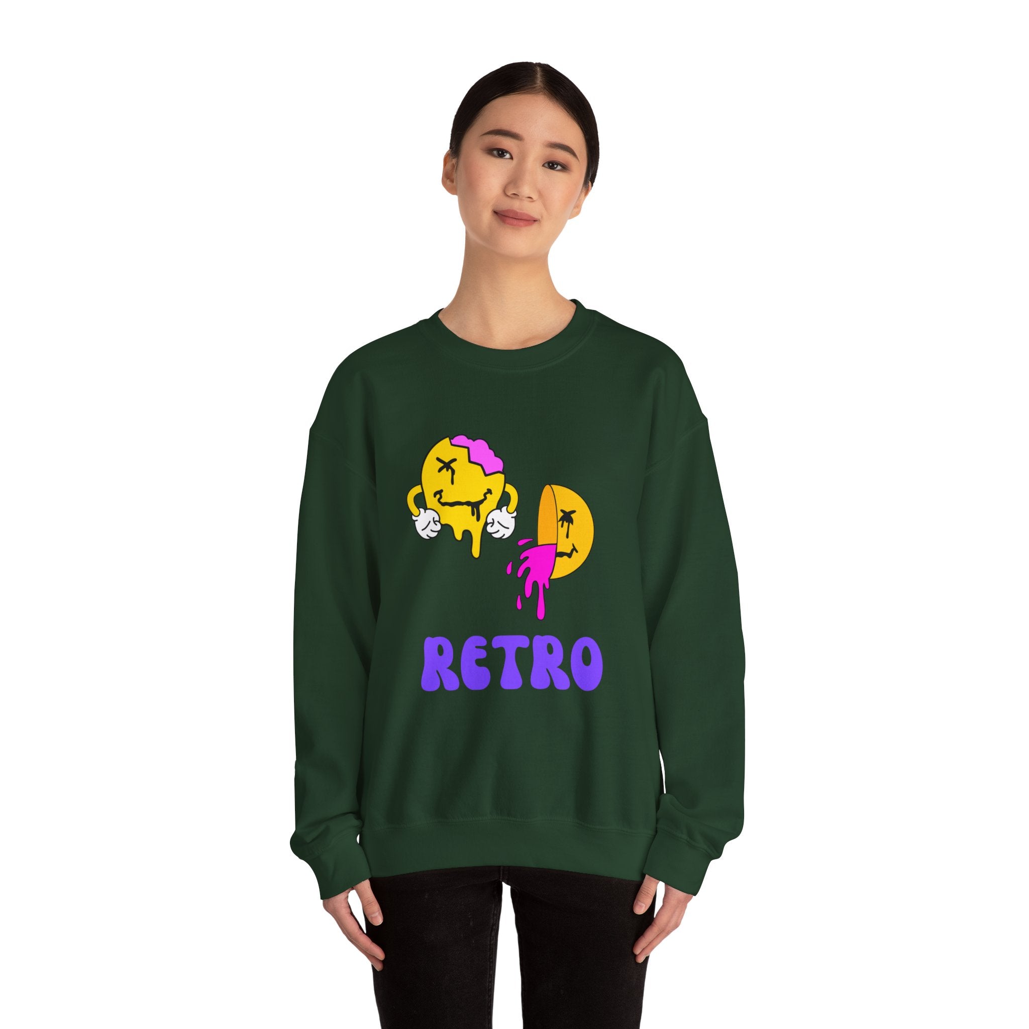 Retro Vibes Sweatshirt, Vintage Crewneck Jumper, 90s Style Pullover, Classic Sweater, Hipster Top