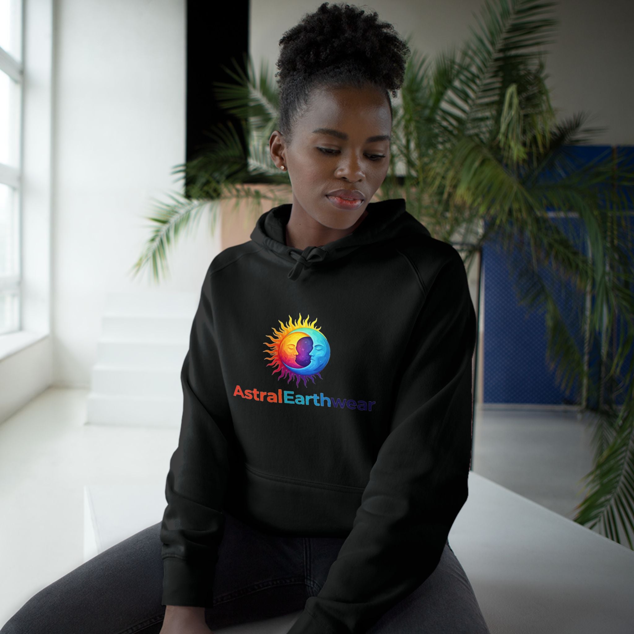 Astral Earthwear Unisex Hoodie, Cozy Gift for Space Lovers, Astrology Apparel, Everyday Sweatshirt, Ideal for Birthdays