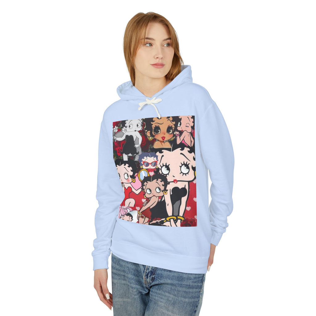 Cute Betty Boop Inspired Unisex Hoodie, Lightweight Hooded Sweatshirt for Women and Men, Gift for Friends, Cozy Fashion, Casual Wear, [...]
