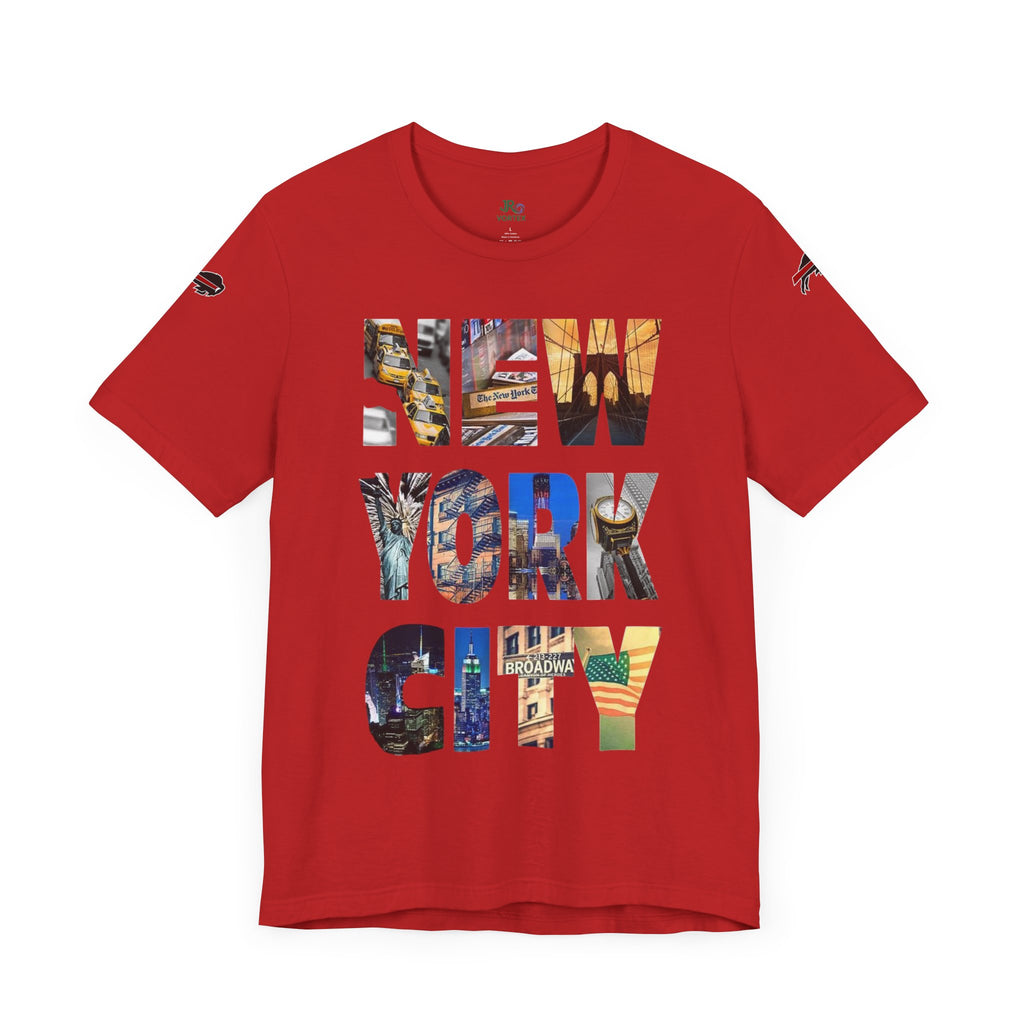 New York City & Bills Graphic Tee - Unisex Jersey Short Sleeve Shirt for Sports Fans