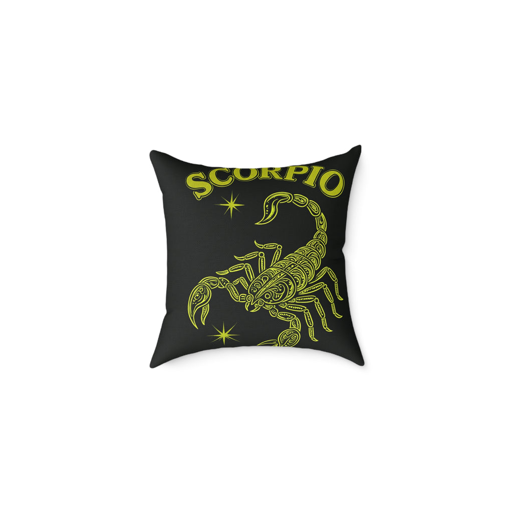 Scorpio Zodiac Pillow - Astrology Home Decor, Birthday Gift, Horoscope Themed Cushion, Personalized Astrology Gift, Celestial Decor